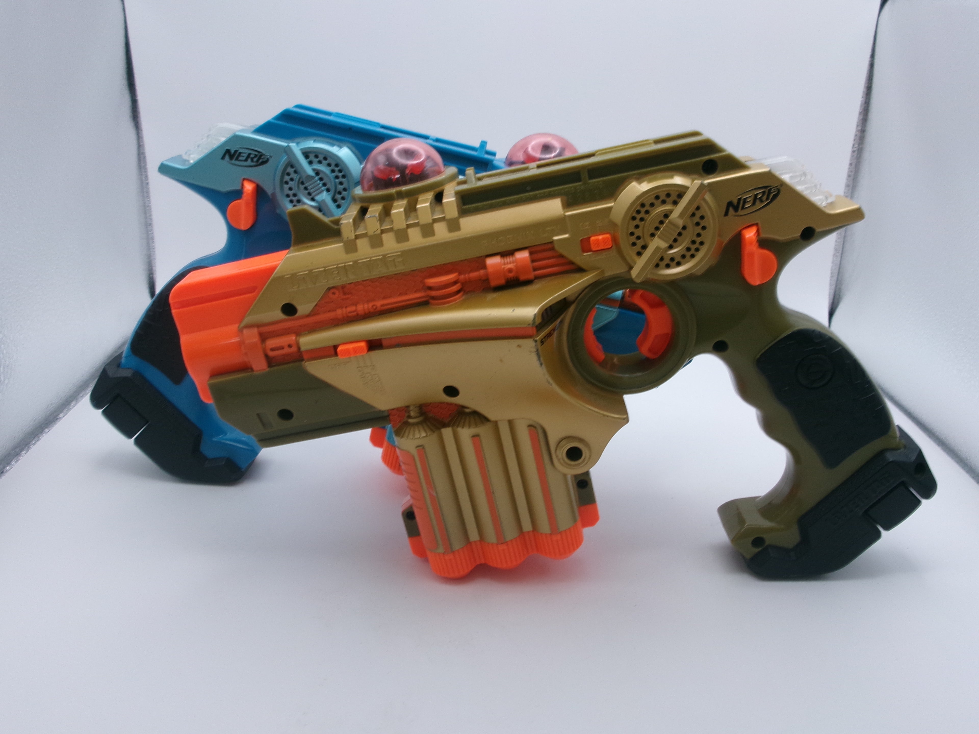 NERF Phoenix LTX Laser Tag System- 2 pack Gold And Blue