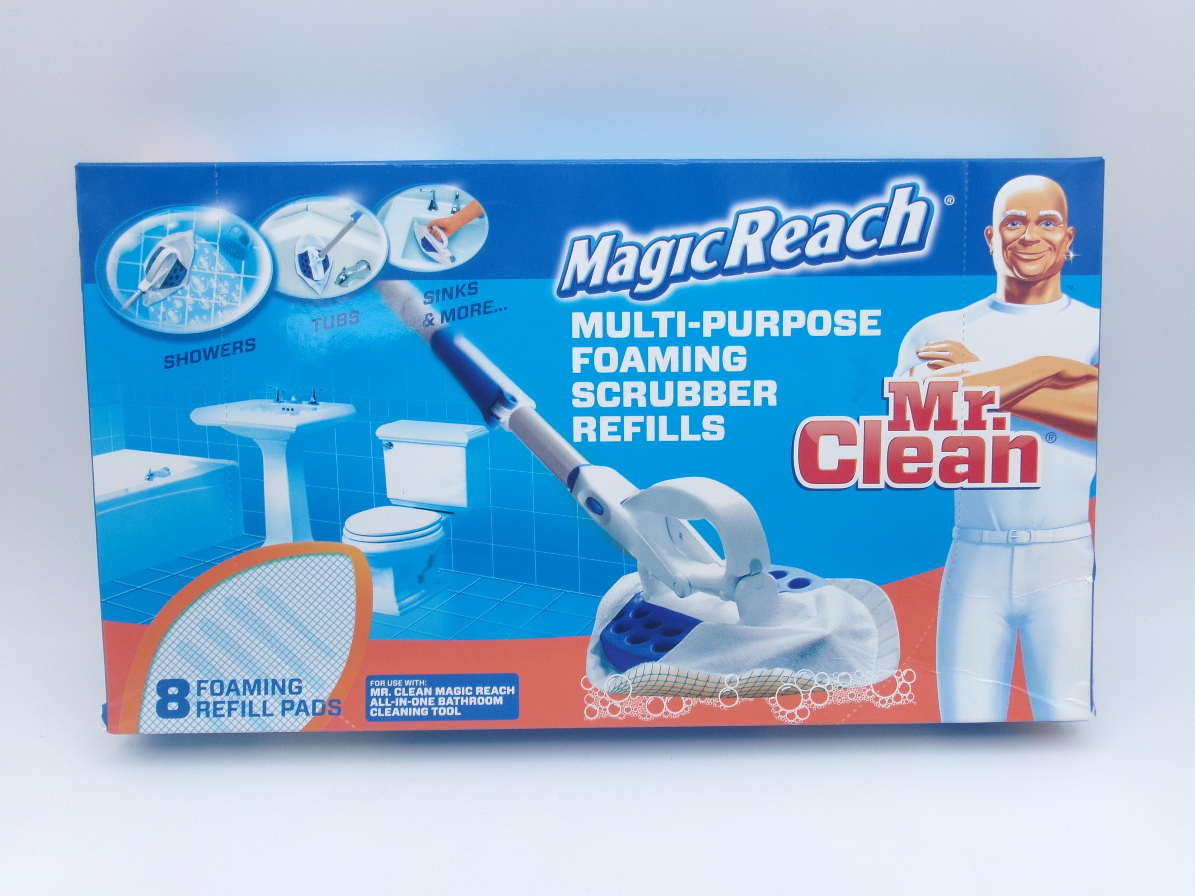 Mr. Clean Magic Reach Multi-Purpose Foaming Scrubber 8 Pack Refill