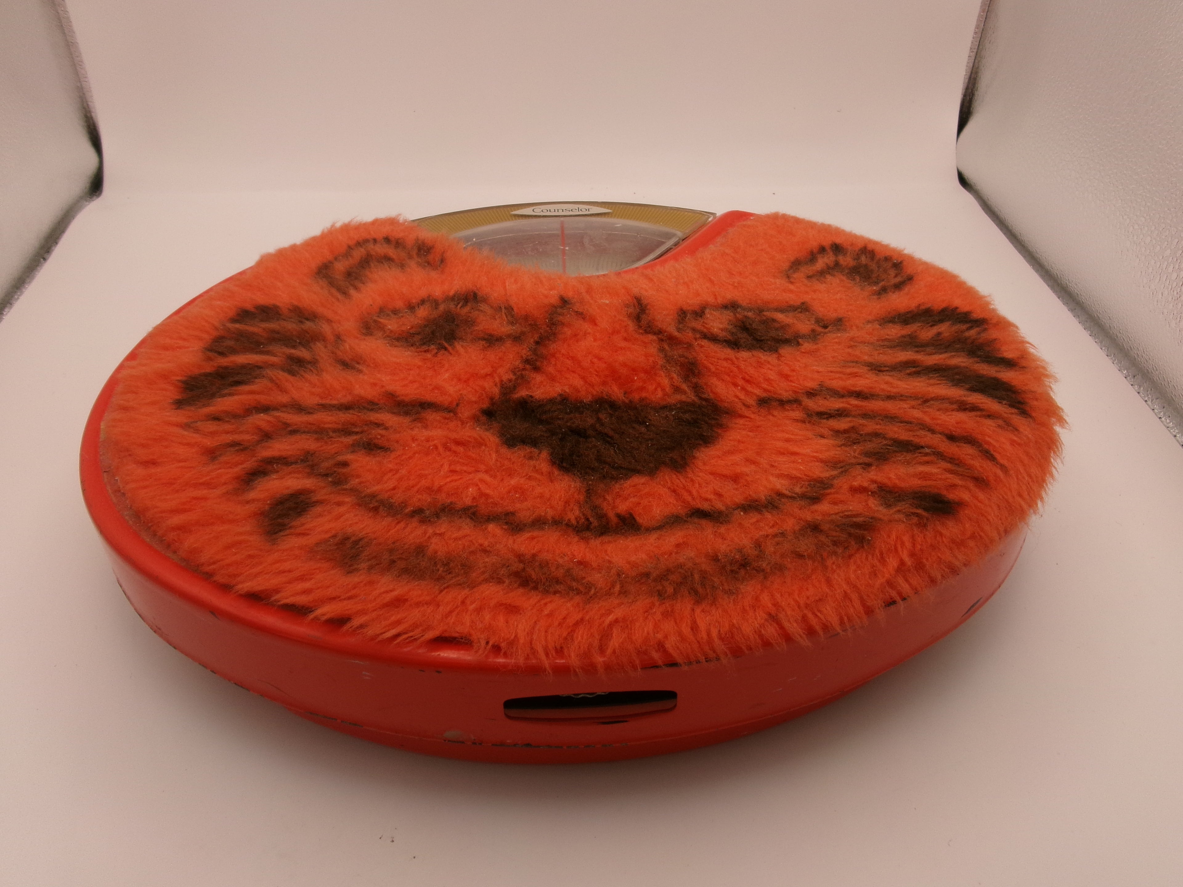 Vintage Brearley Counselor Bathroom Scales Orange Tiger Retro 70s