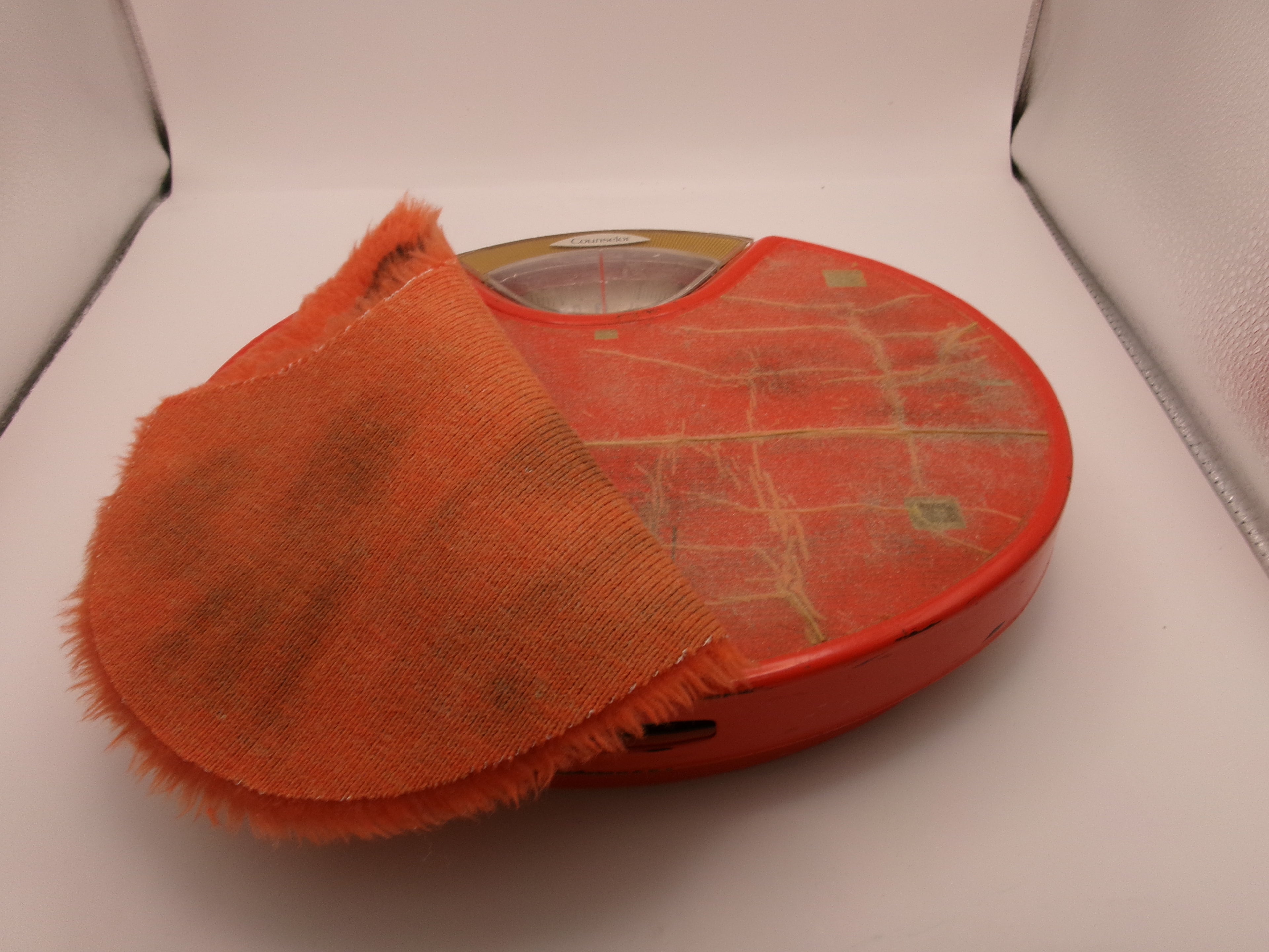 Vintage Brearley Counselor Bathroom Scales Orange Tiger Retro 70s