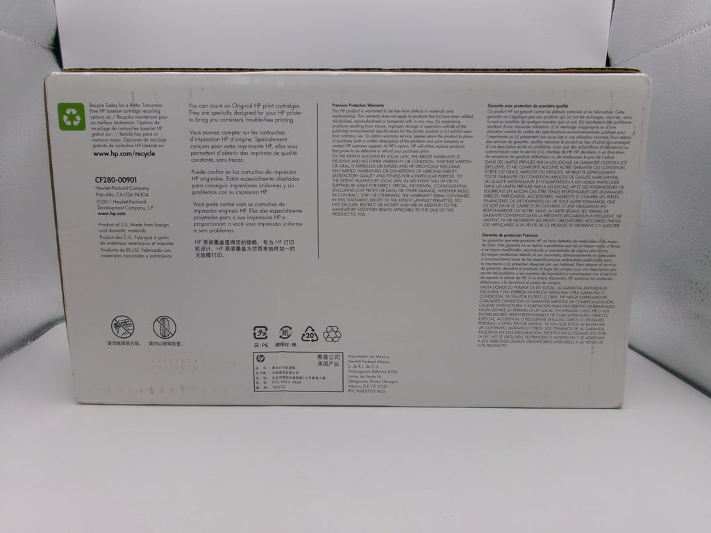 HP 80A CF280A LaserJet Toner Cartridge Black