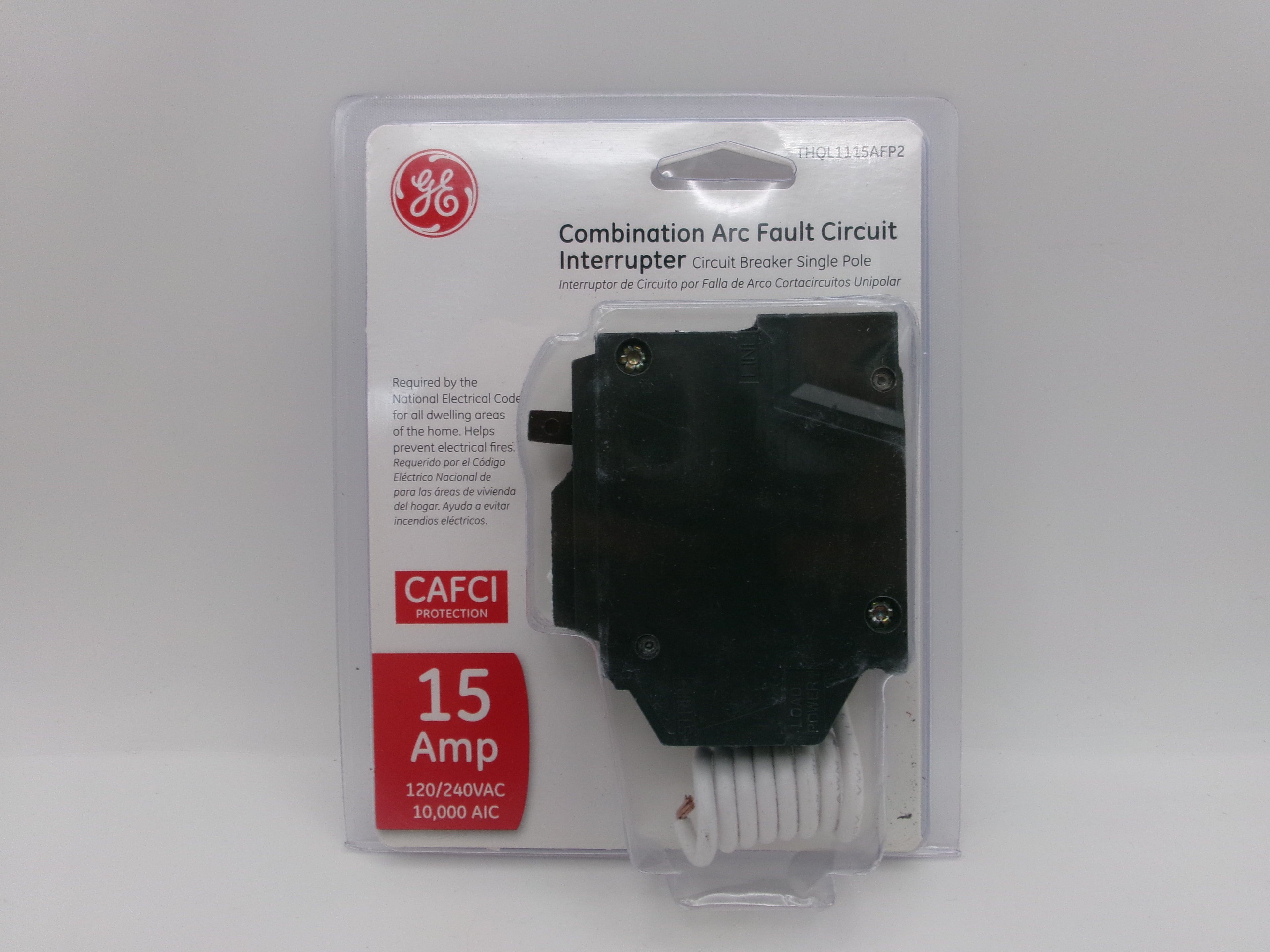 GE THQL1115AFP2 Combination Arc Fault Circuit Interrupter