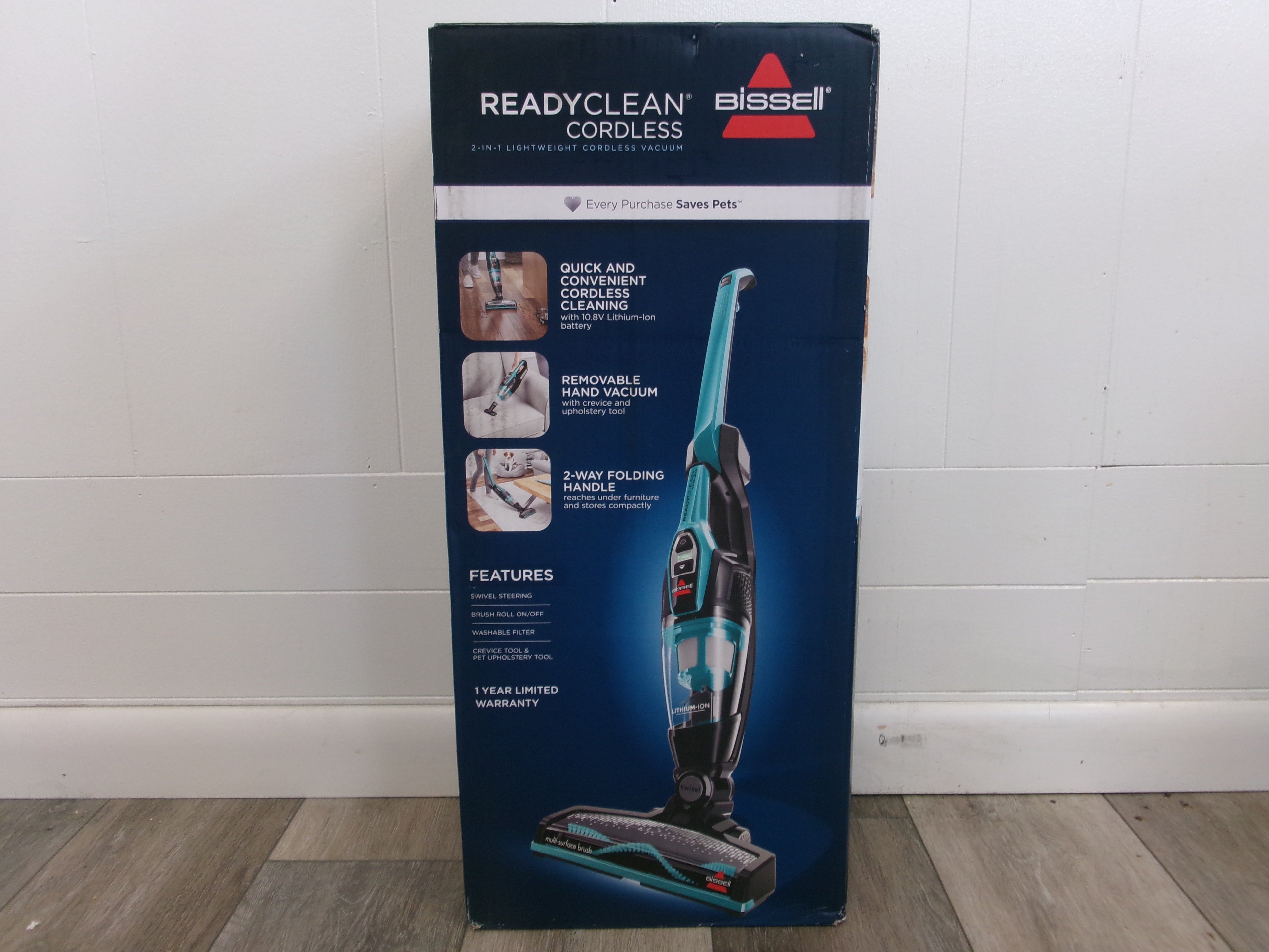 Bissell Vacuum Ready Clean Cordless Removable Hand Vac 2 Way Folding Handle