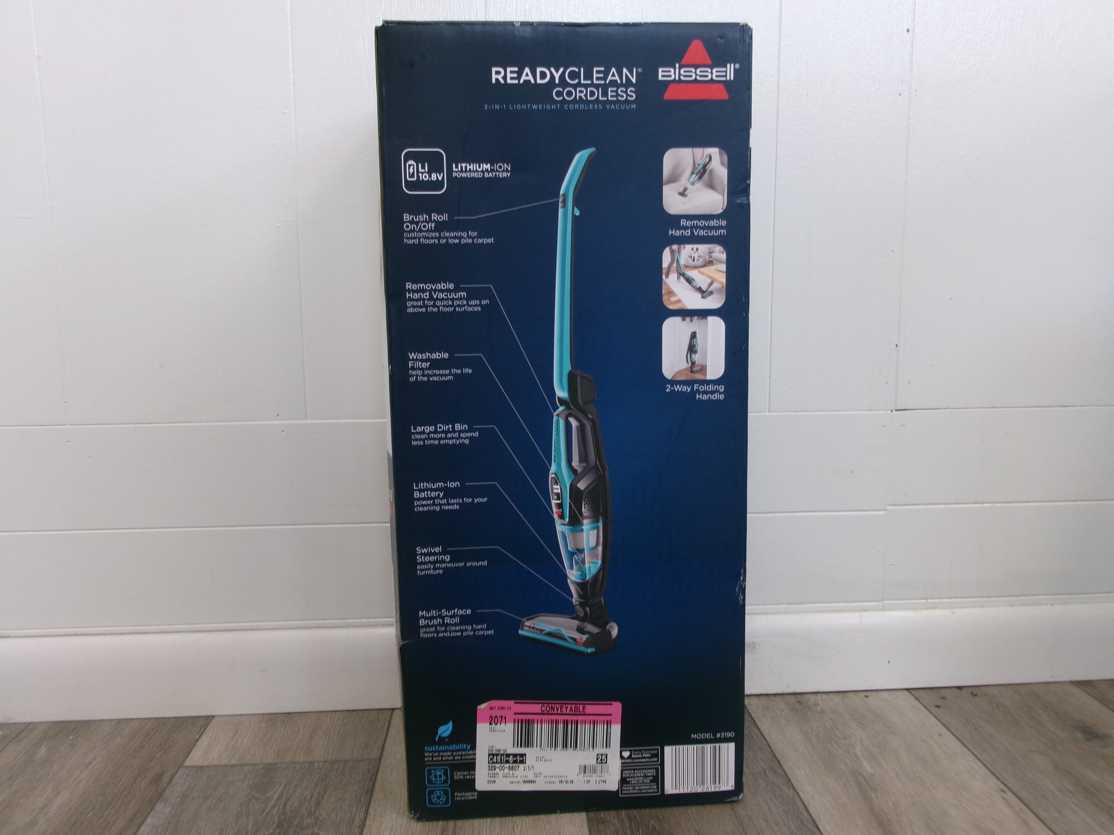 Bissell Vacuum Ready Clean Cordless Removable Hand Vac 2 Way Folding Handle
