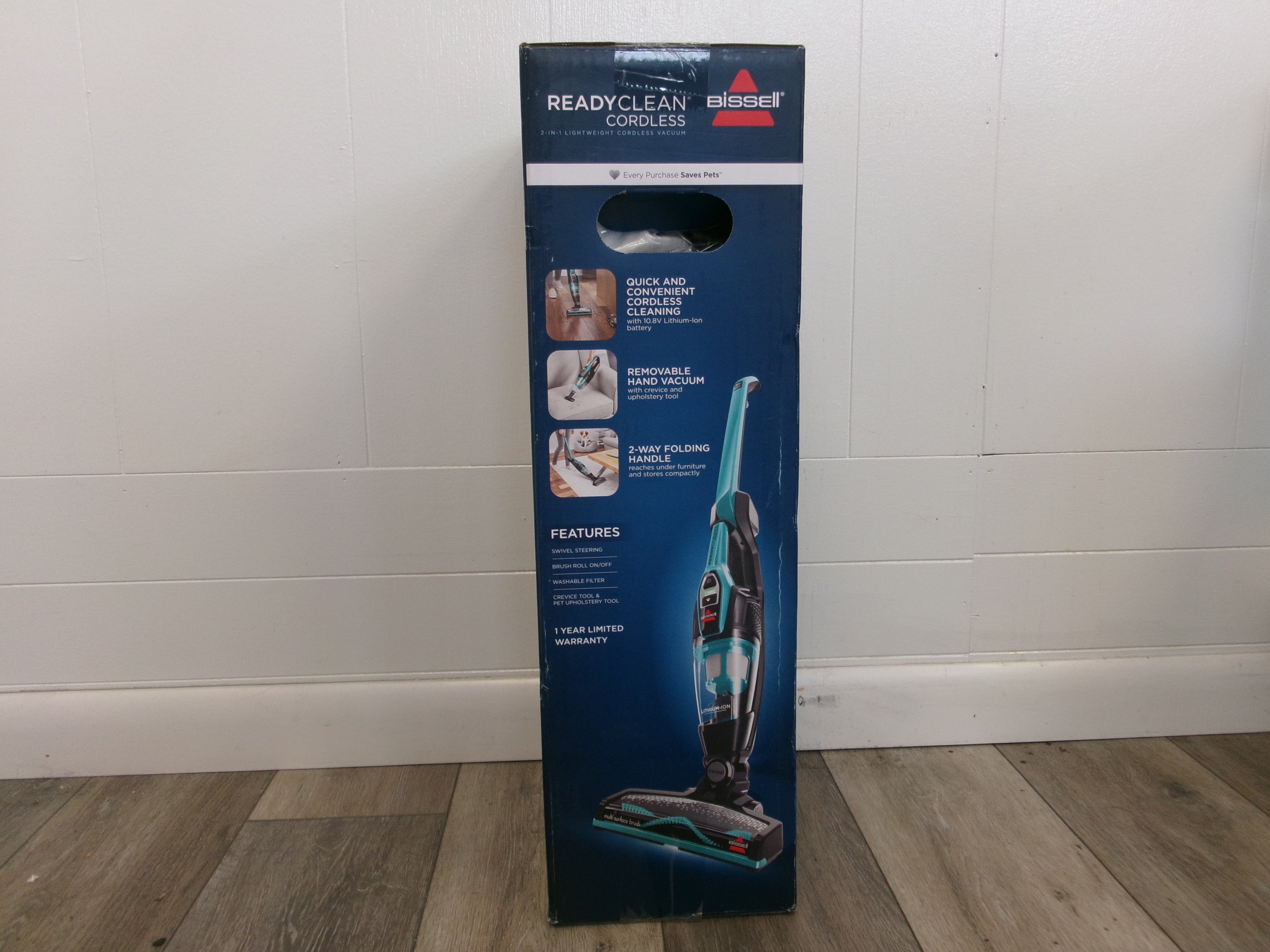 Bissell Vacuum Ready Clean Cordless Removable Hand Vac 2 Way Folding Handle