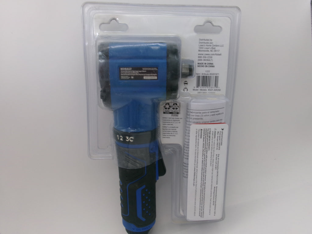 Kobalt Right Angle Impact Wrench SGY-AIR290
