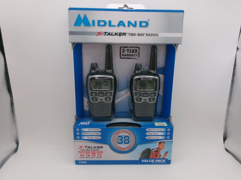 Midland X-TalkerTwo Way Radio Walkie Talkie Set T71VP3