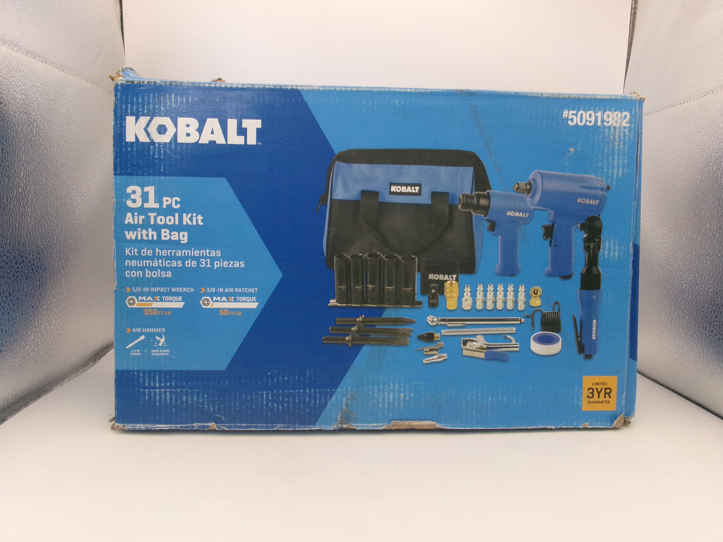 Kobalt Multipurpose 31Pc Air Tool Kit With Bag