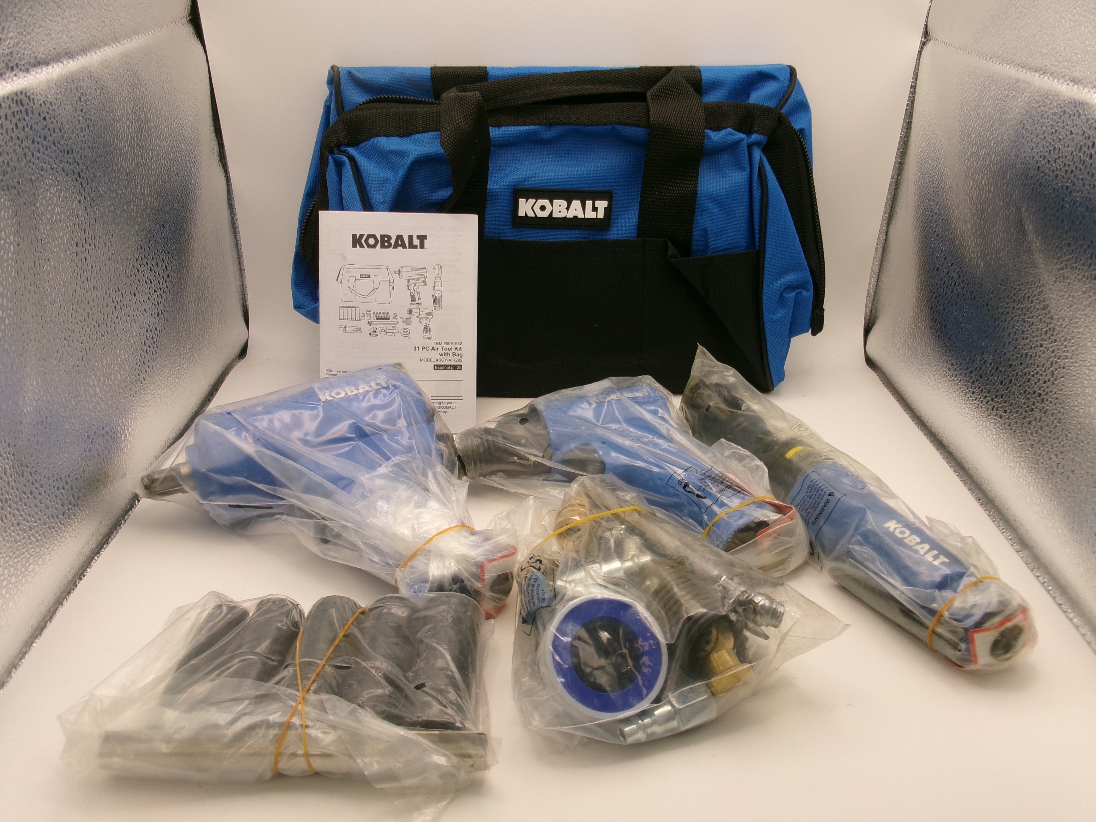 Kobalt Multipurpose 31Pc Air Tool Kit With Bag