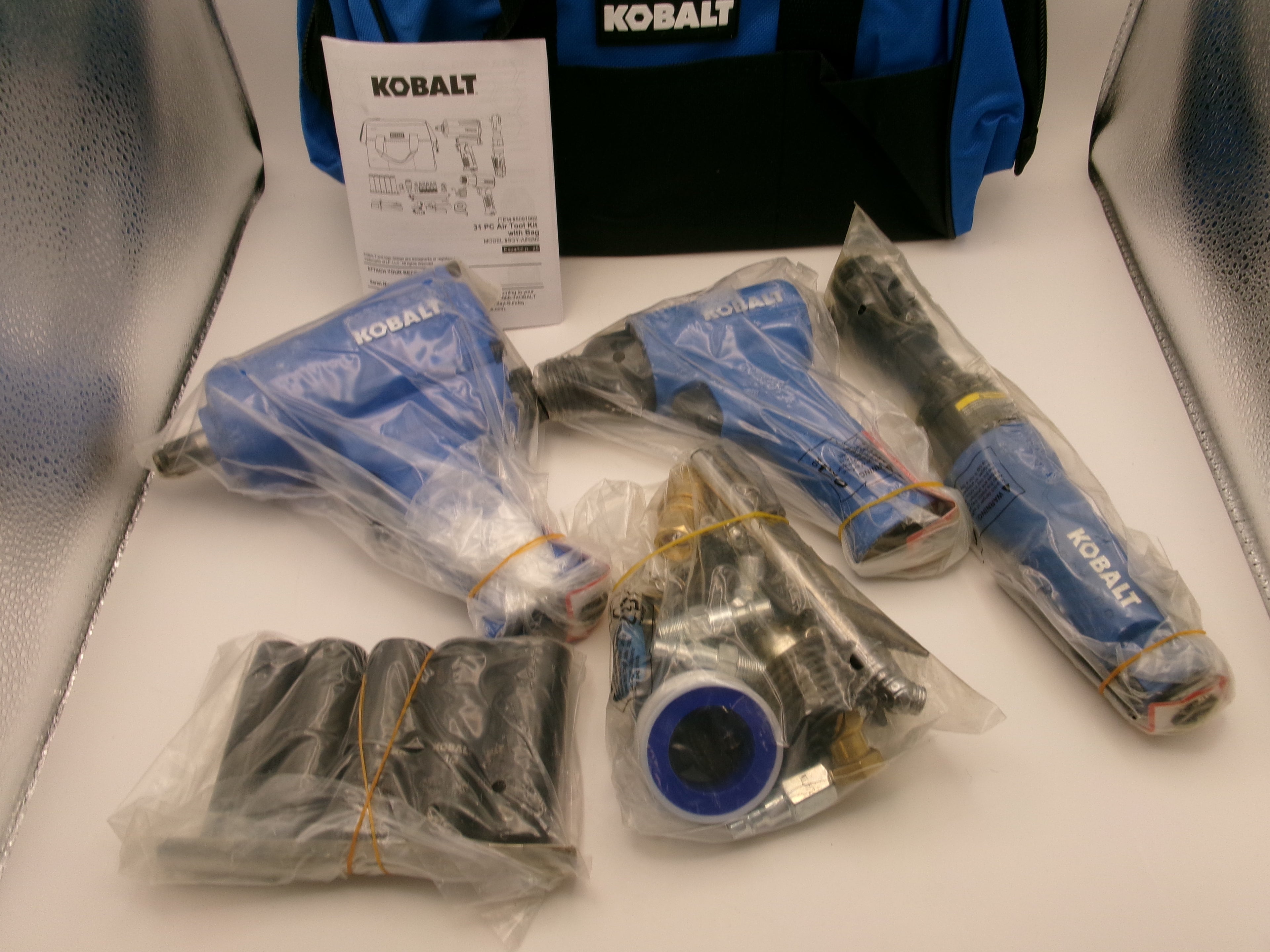 Kobalt Multipurpose 31Pc Air Tool Kit With Bag