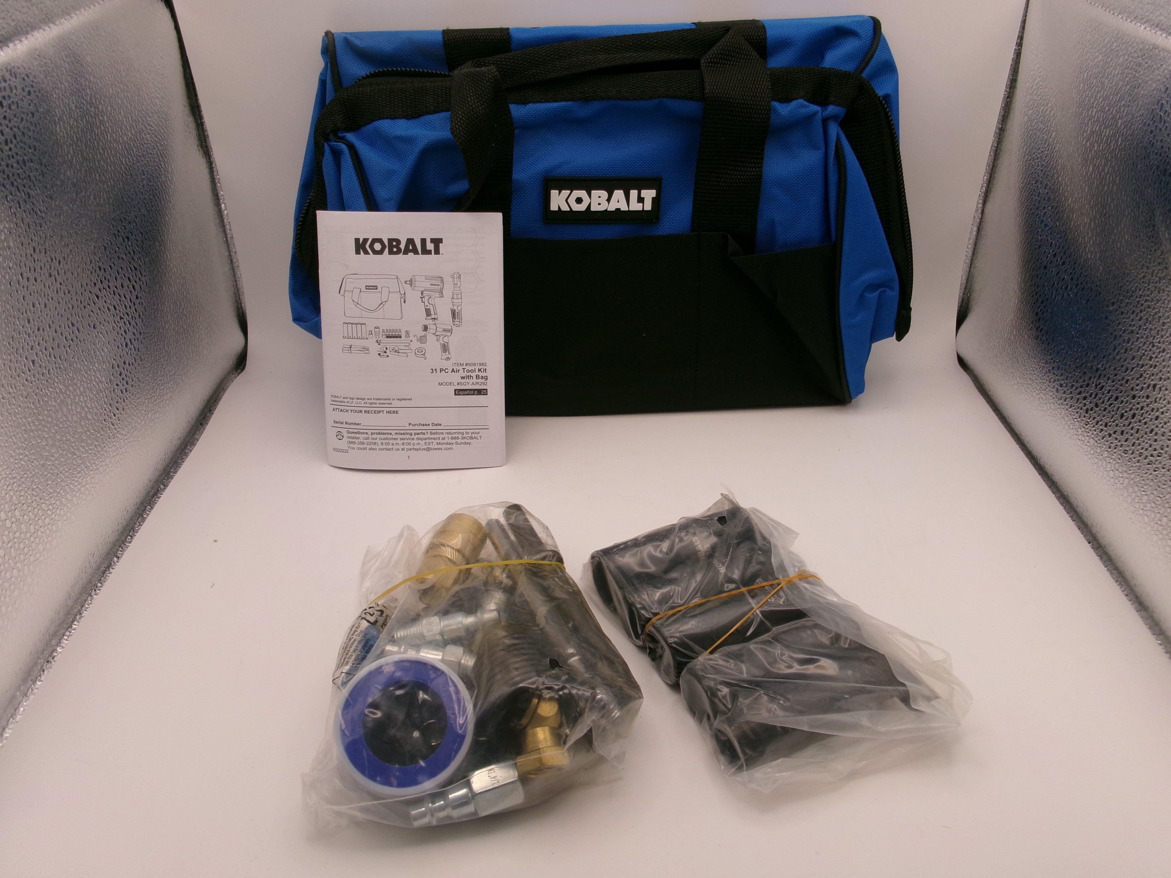 Kobalt Multipurpose 31Pc Air Tool Kit With Bag