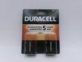 Duracell 2-Pack 9V 9 Volt Batteries Alkaline Battery