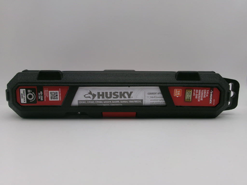 Husky 625 319 1/4in Drive Torque Wrench 40-200 LBS