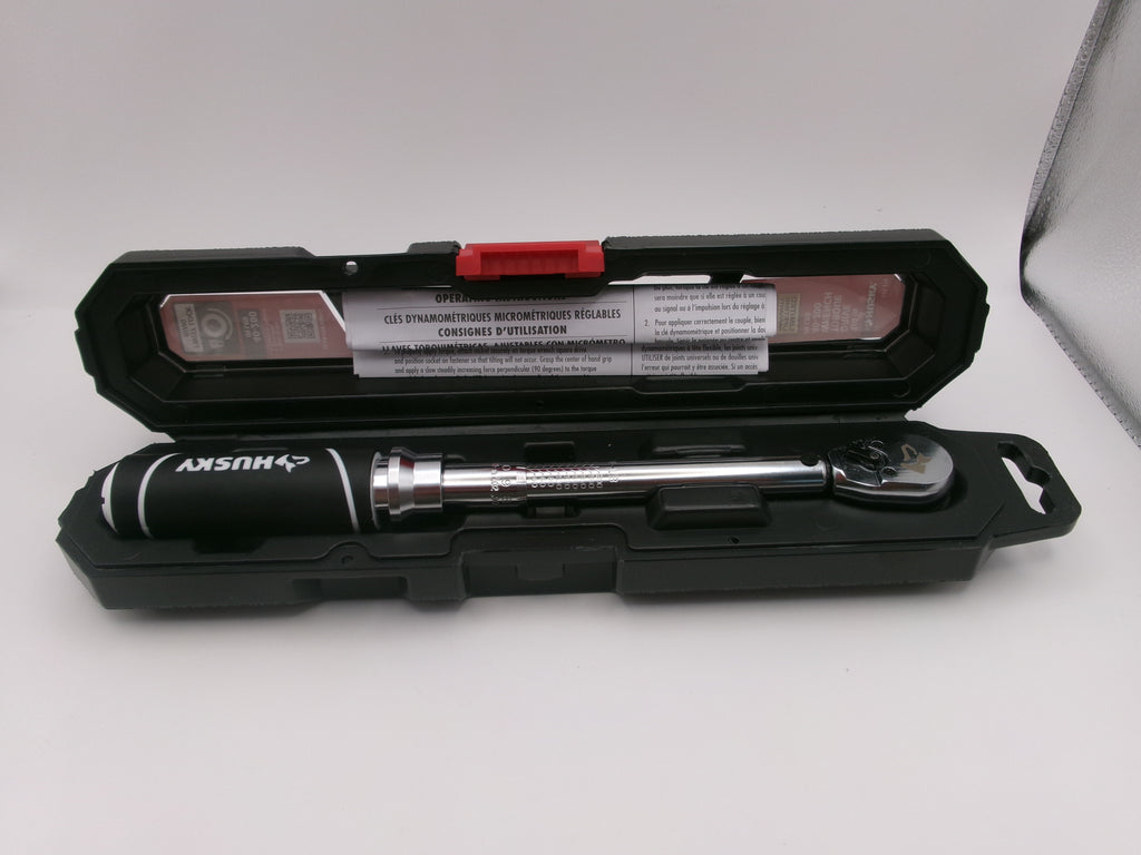 Husky 625 319 1/4in Drive Torque Wrench 40-200 LBS