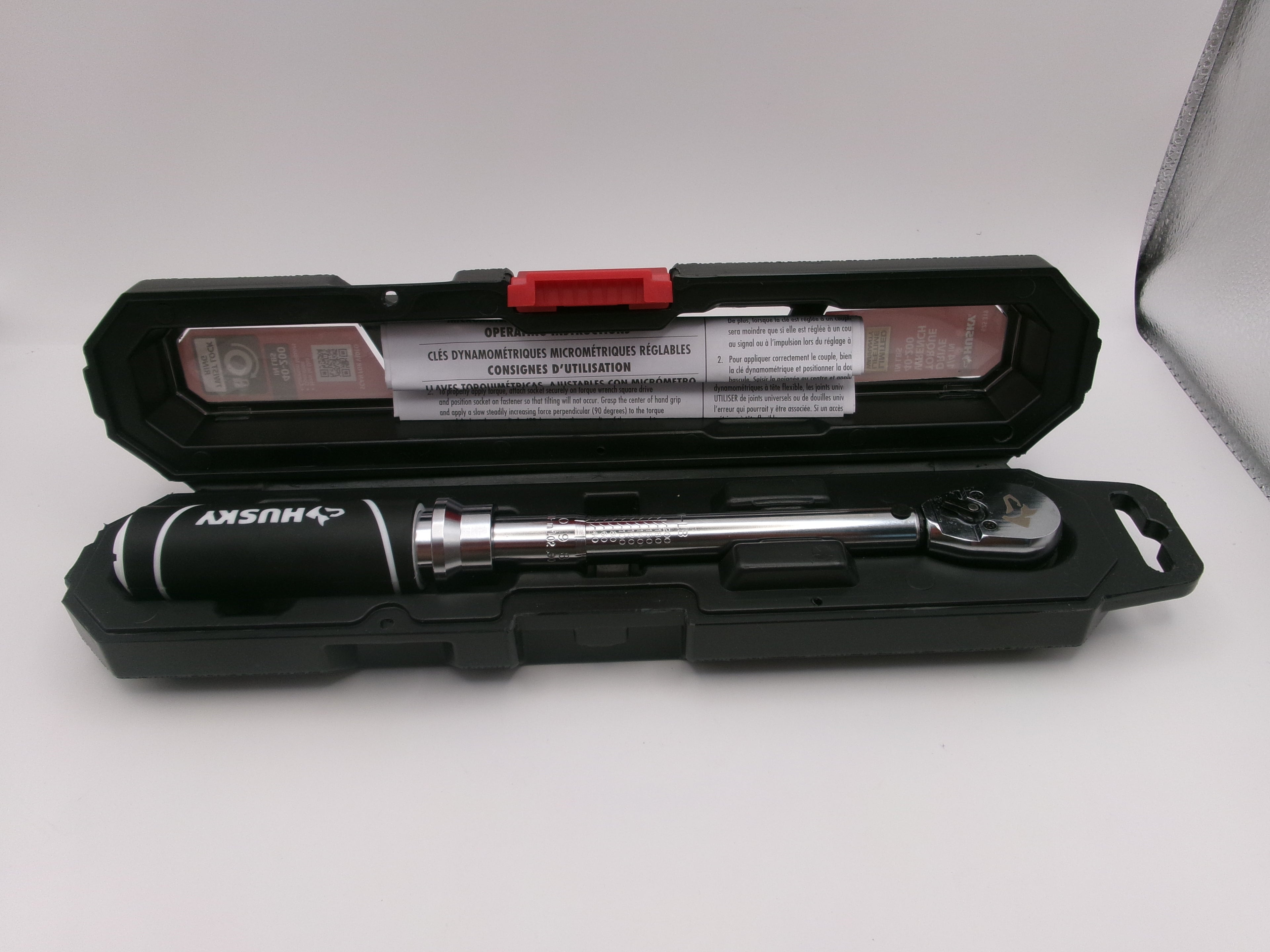 Husky 625 319 1/4in Drive Torque Wrench 40-200 LBS