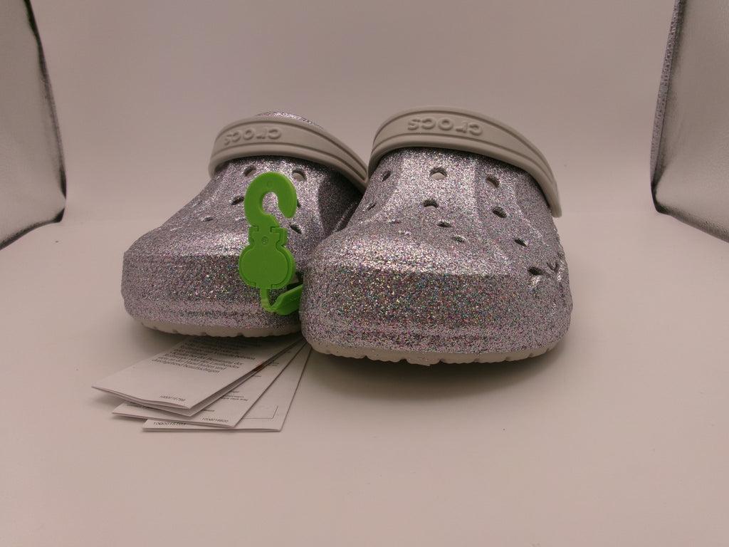 Crocs Kids' Baya Glitter Slip-On Clogs - J 3