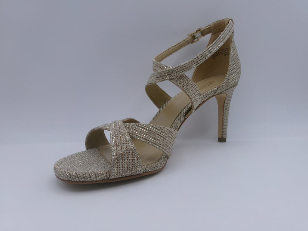 Kinsley Glitter Chain-Mesh Sandal