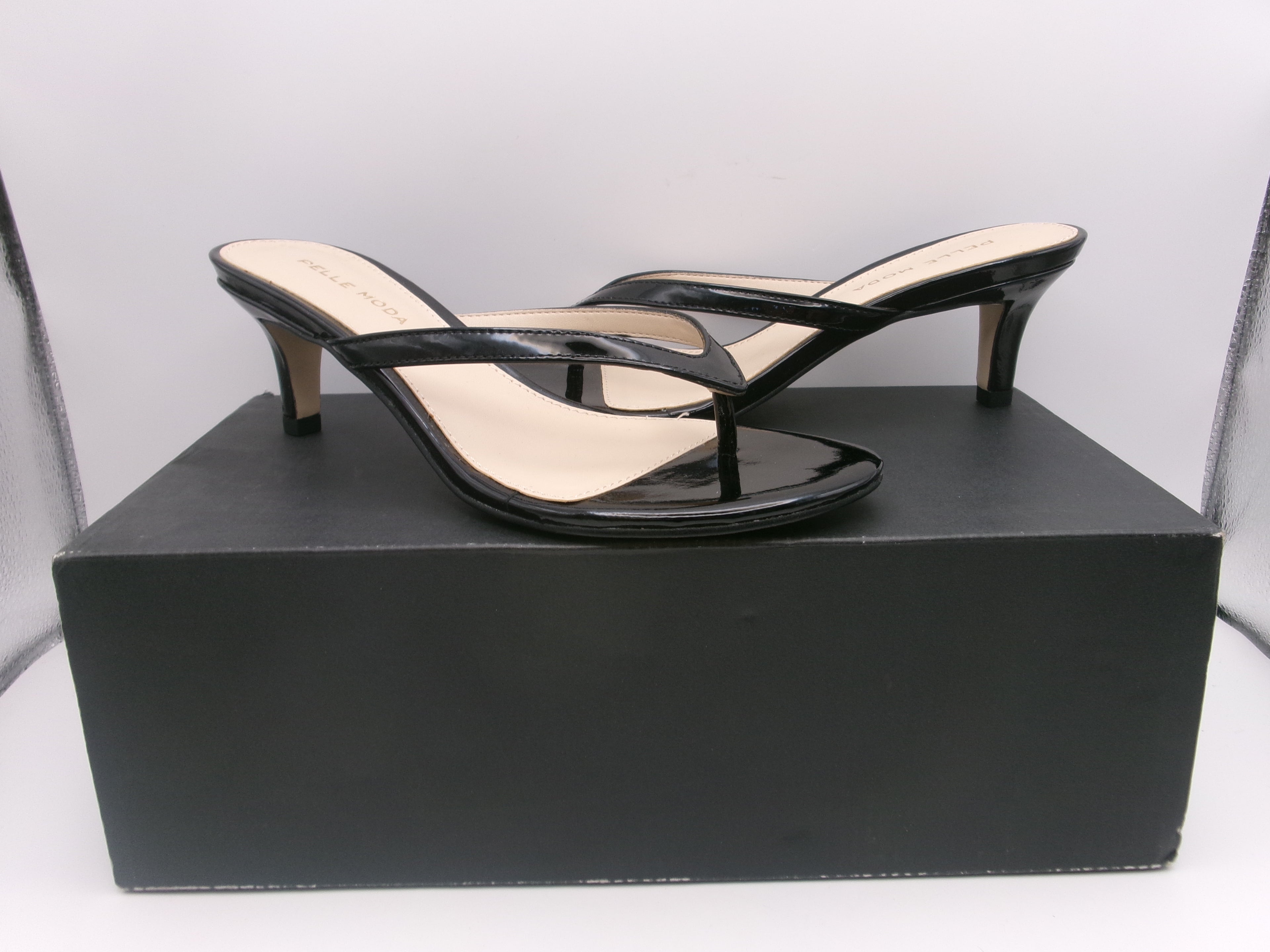 Pelle Moda Effi 4 Black Patent 6 M
