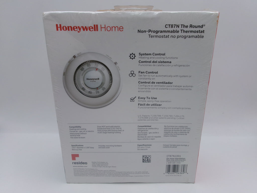Honeywell Home CT87N The Round Non-Programmable Thermostat