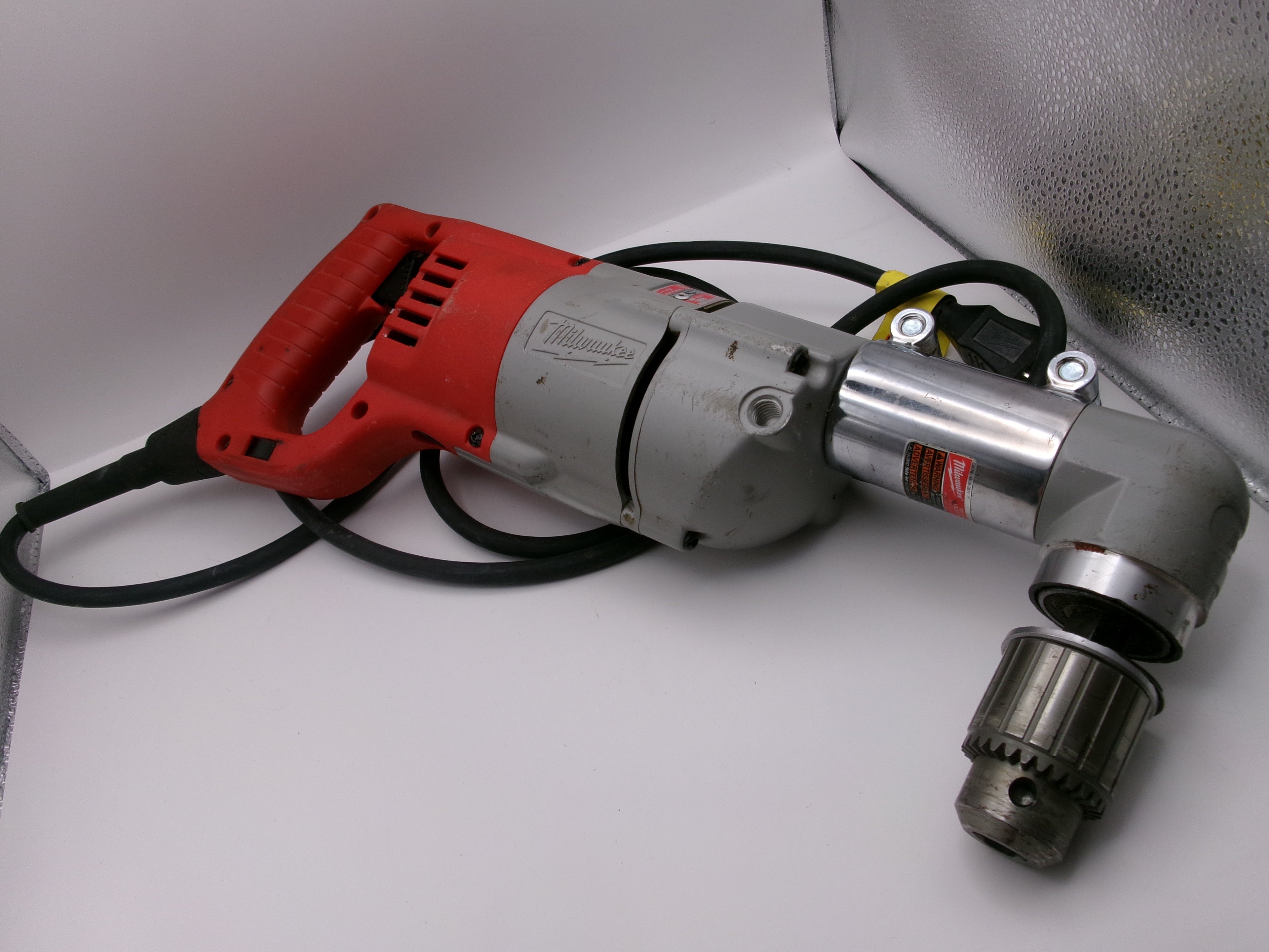 Milwaukee 1107-1 Drill 120V 500RPM 1/2" D-Handle Keyed Right Angle PARTS/AS IS