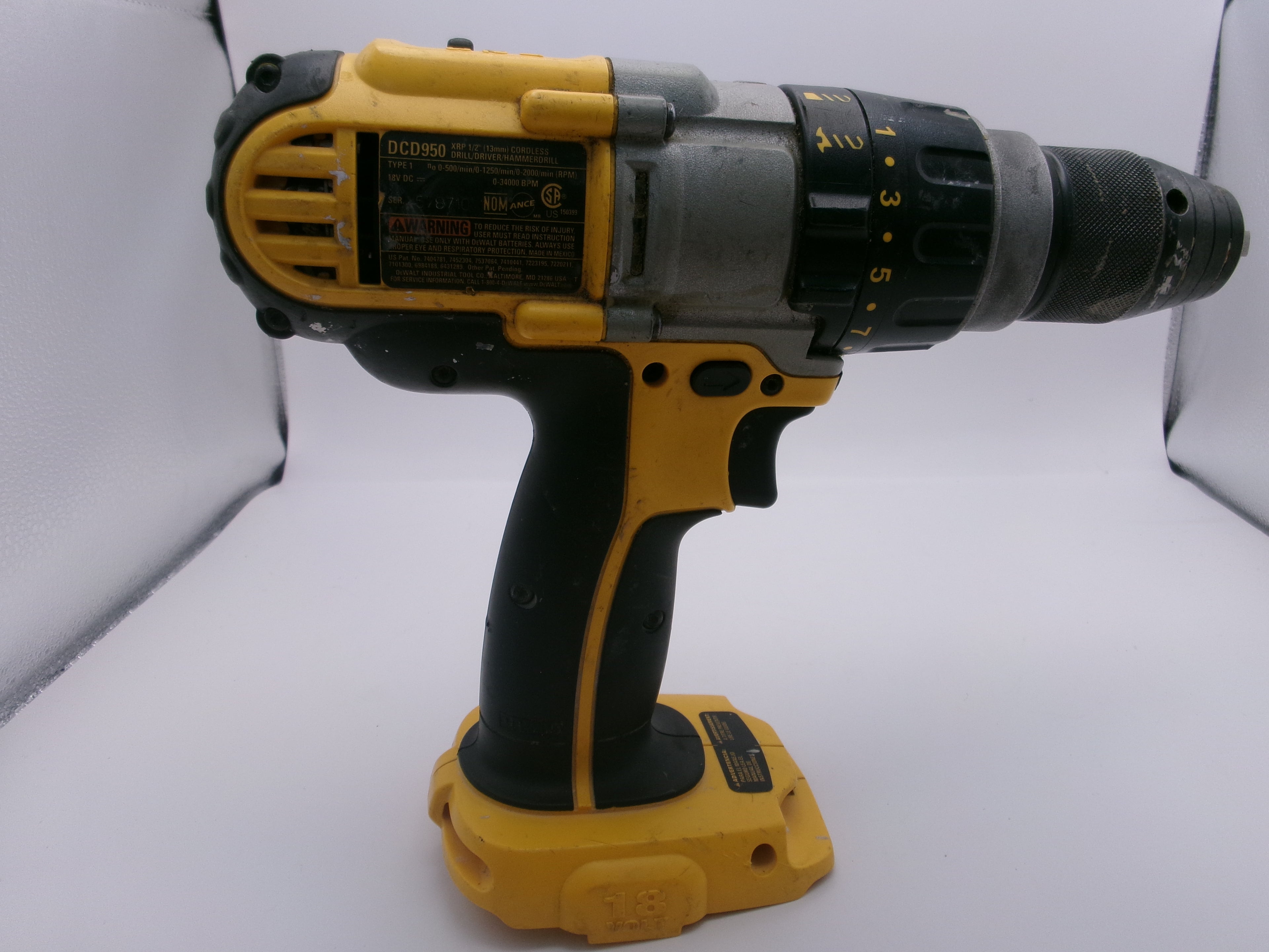 DeWalt DCD950 18V 1/2" XRP Cordless Drill/Driver Hammer Drill Tool Only