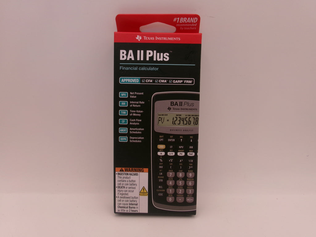 Texas Instruments BA II PLUS Financial Calculator
