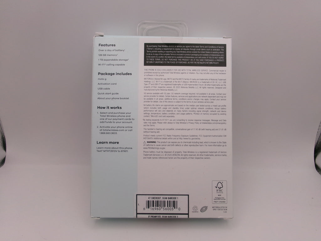 Moto G - 2025 | Unlocked | Made for US 4/128GB | 50MP Camera STILL IN BOX