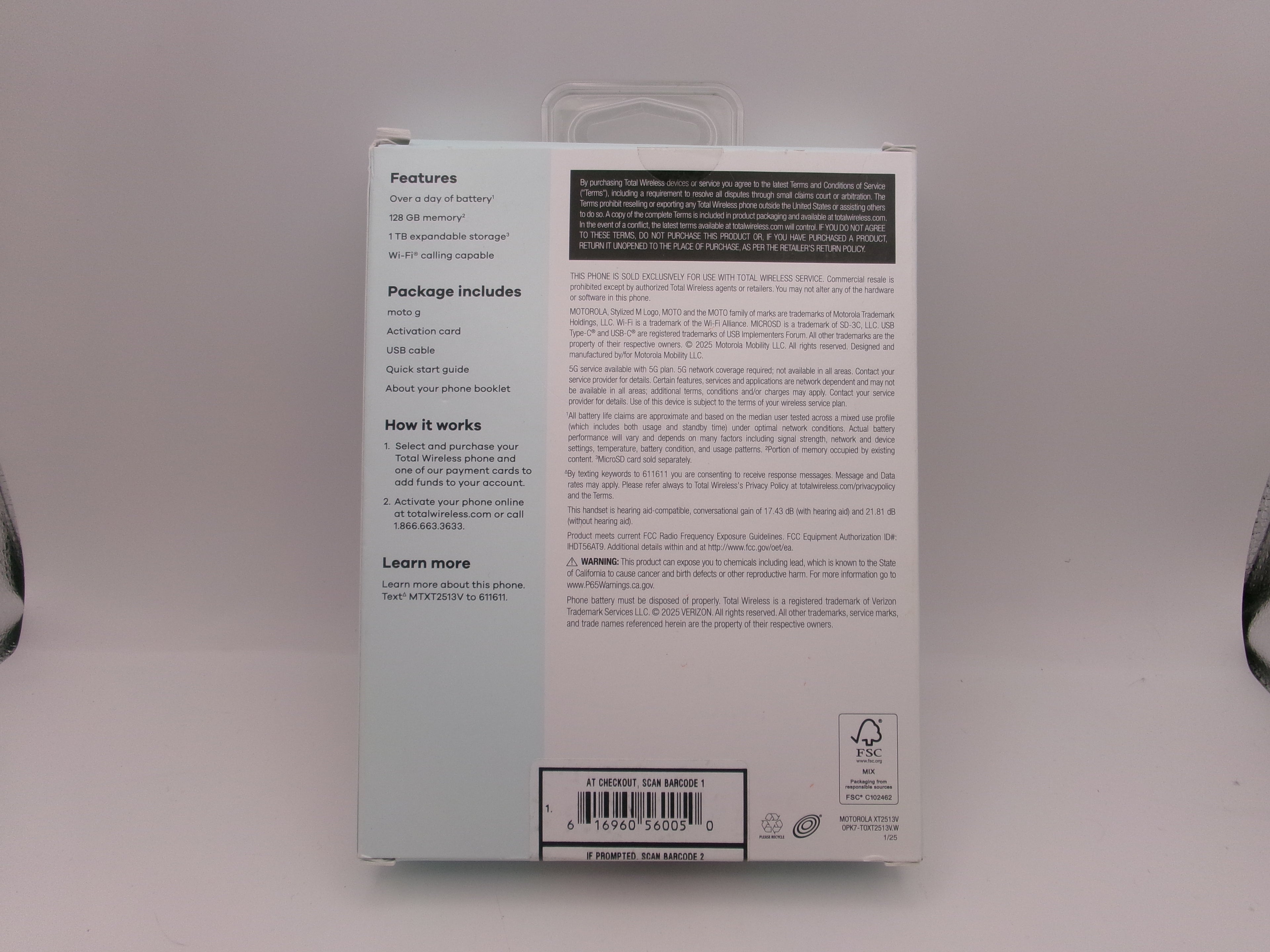 Moto G - 2025 | Unlocked | Made for US 4/128GB | 50MP Camera STILL IN BOX