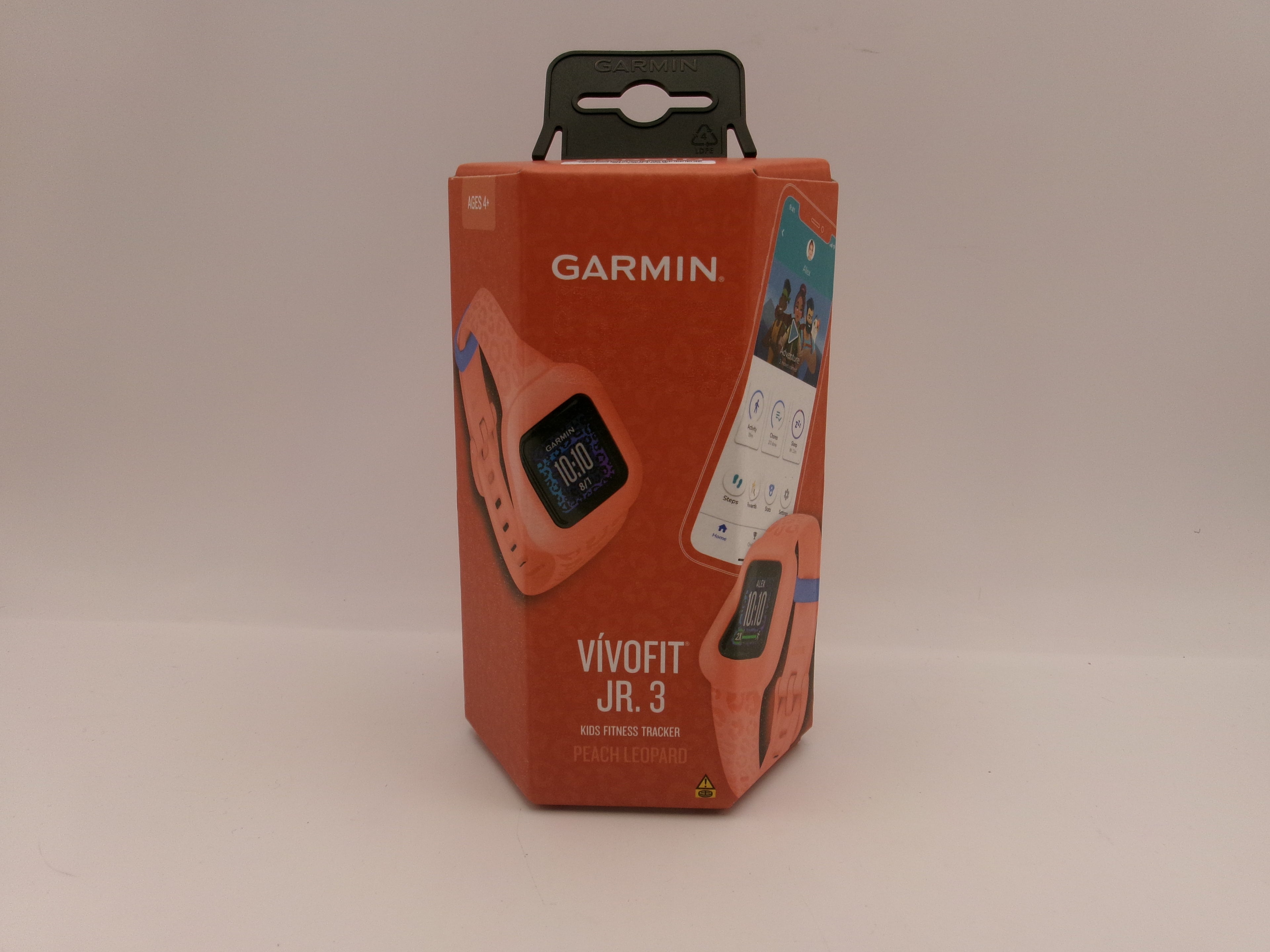 Garmin vivofit jr. 3 Kids Fitness Activity Tracker - Peach Leopard NEW UNOPENED