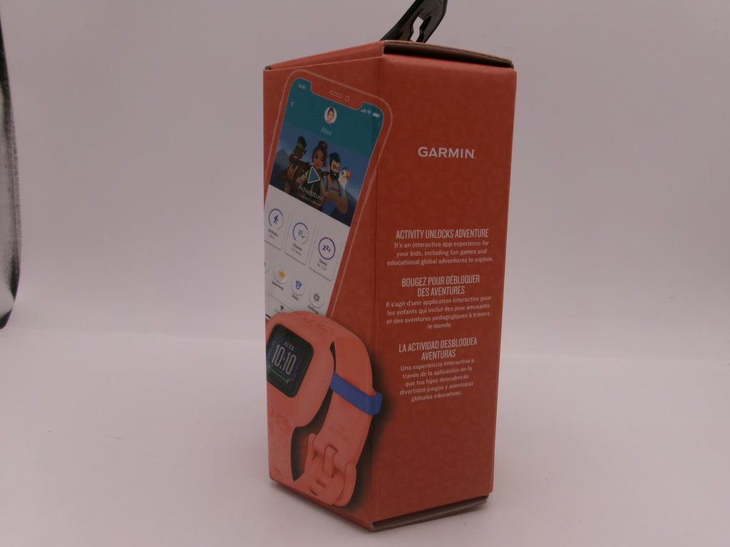 Garmin vivofit jr. 3 Kids Fitness Activity Tracker - Peach Leopard NEW UNOPENED