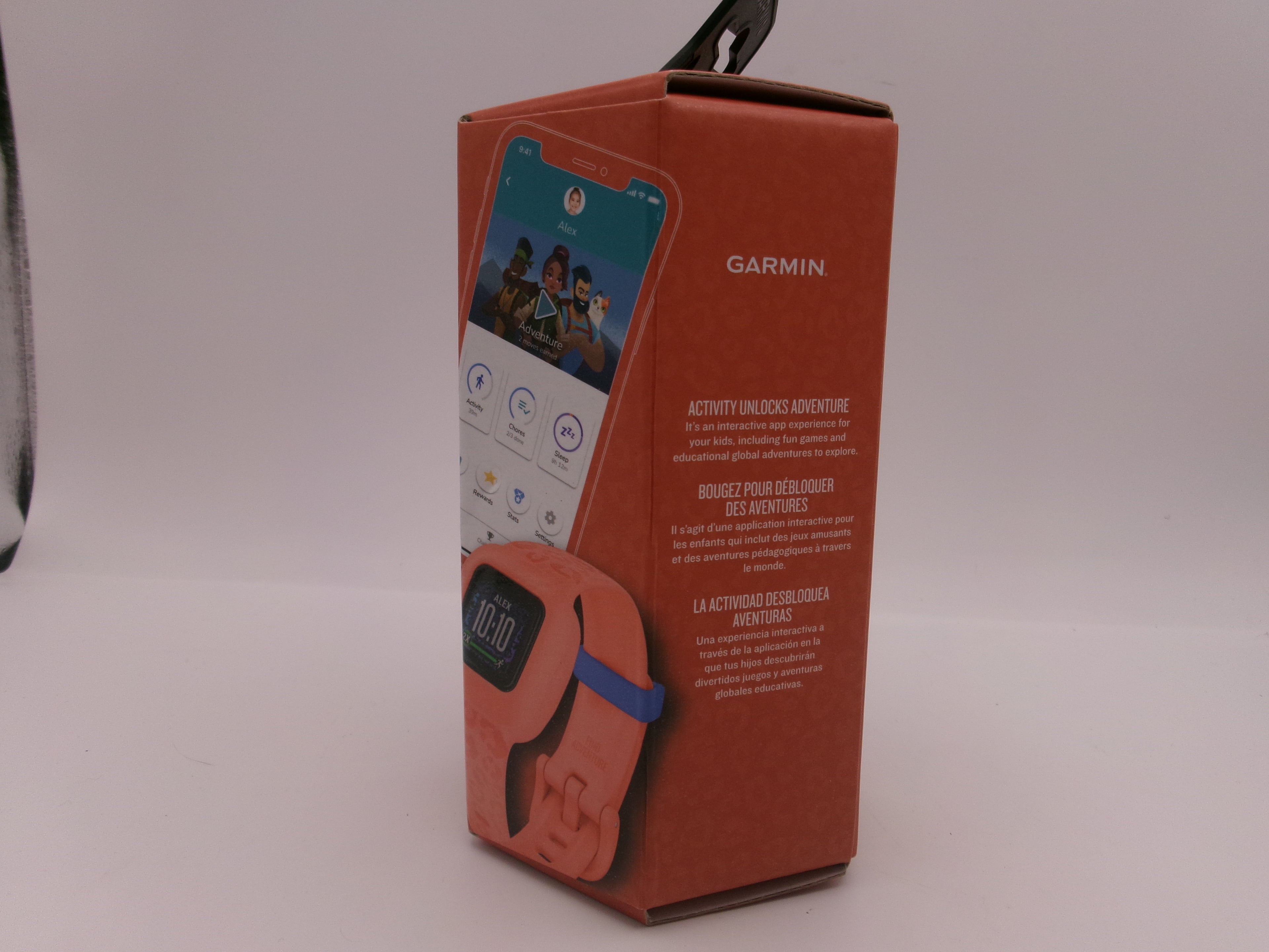Garmin vivofit jr. 3 Kids Fitness Activity Tracker - Peach Leopard NEW UNOPENED