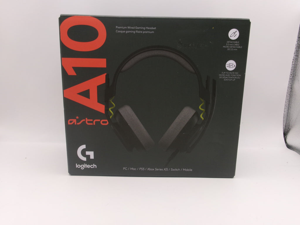 LOGITECH ASTRO A10 GEN 2 WIRED OVER THE EAR GAMING HEADSET BLACK