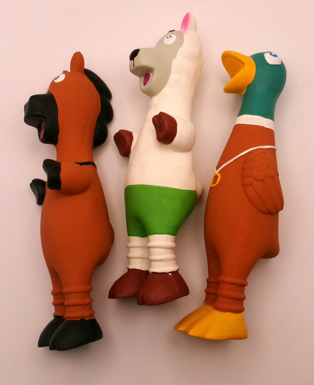 Max & Marlow 9.2" Squeaky Dog Toys for Small Dog, 3 Pack Funny Latex Puppy Chew Toys