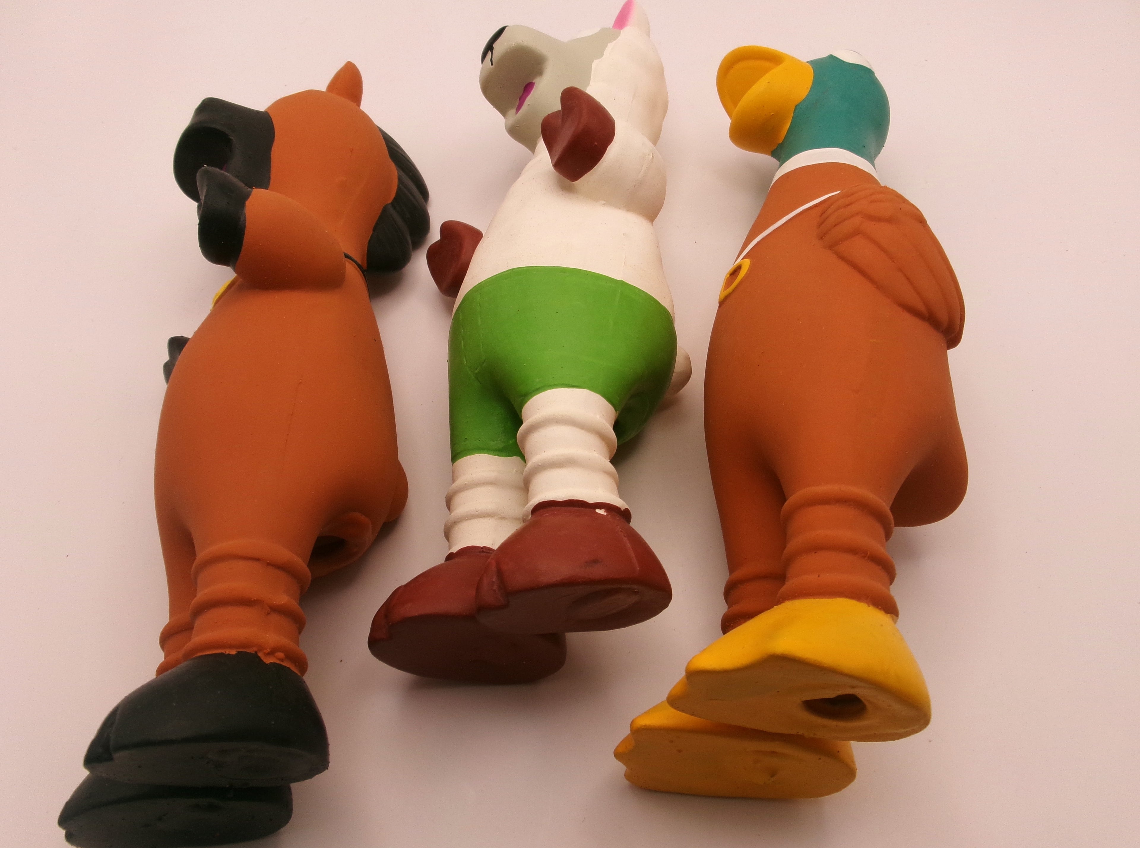 Max & Marlow 9.2" Squeaky Dog Toys for Small Dog, 3 Pack Funny Latex Puppy Chew Toys