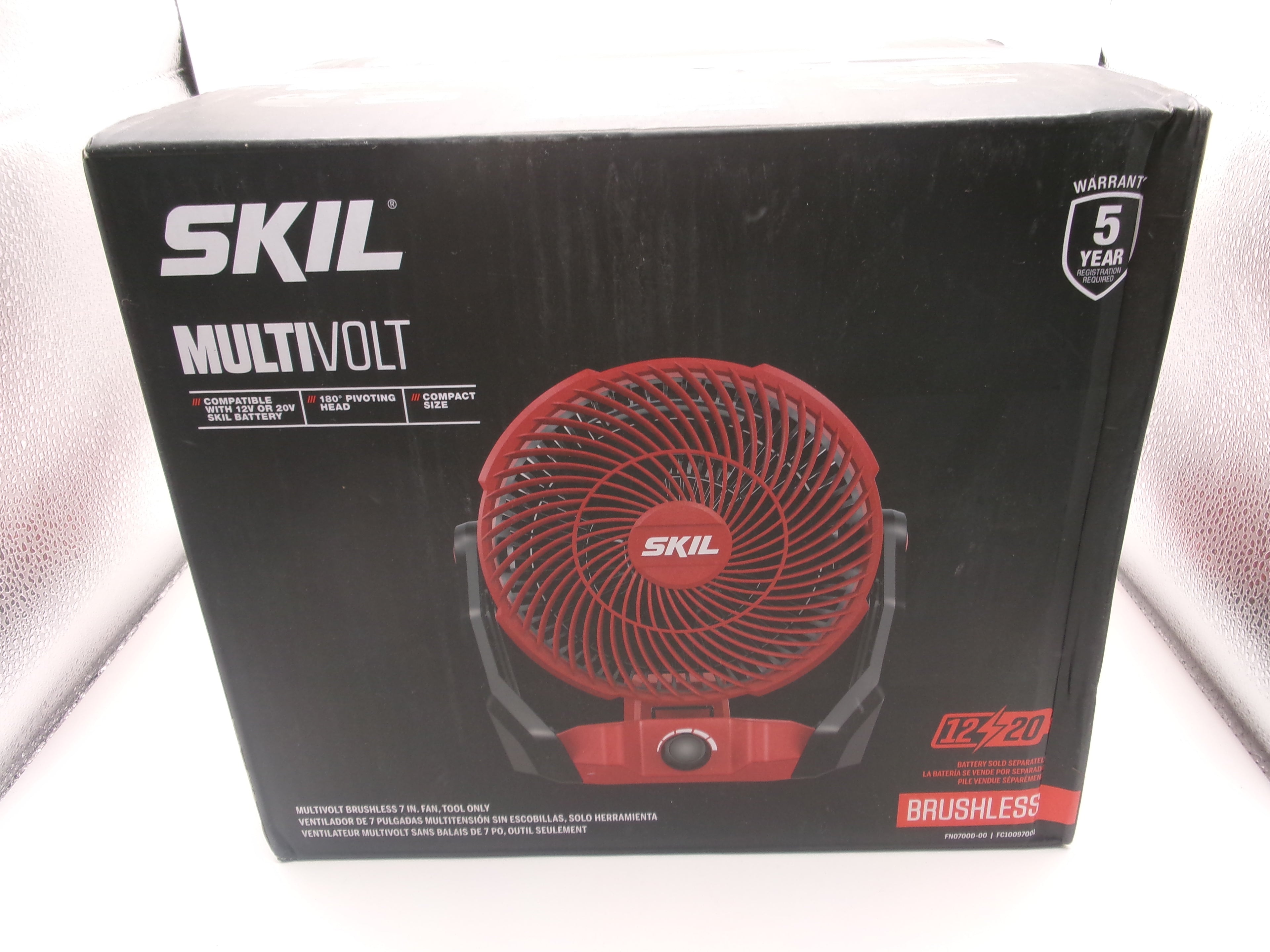 SKIL 12V/20V Brushless 7 Inch Fan (Bare Tool) Item No. SKU# FN0700D-00
