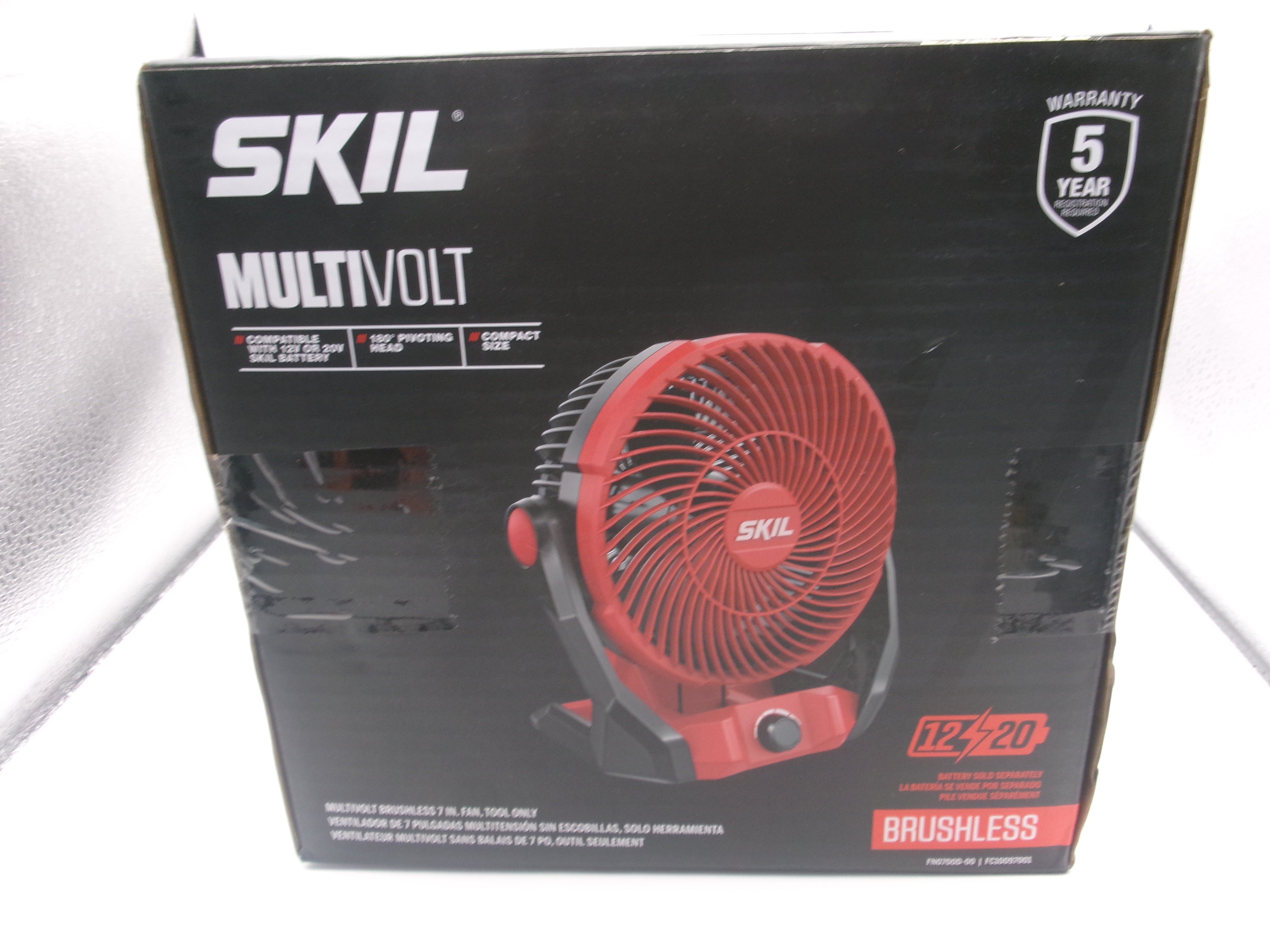 SKIL 12V/20V Brushless 7 Inch Fan (Bare Tool) Item No. SKU# FN0700D-00