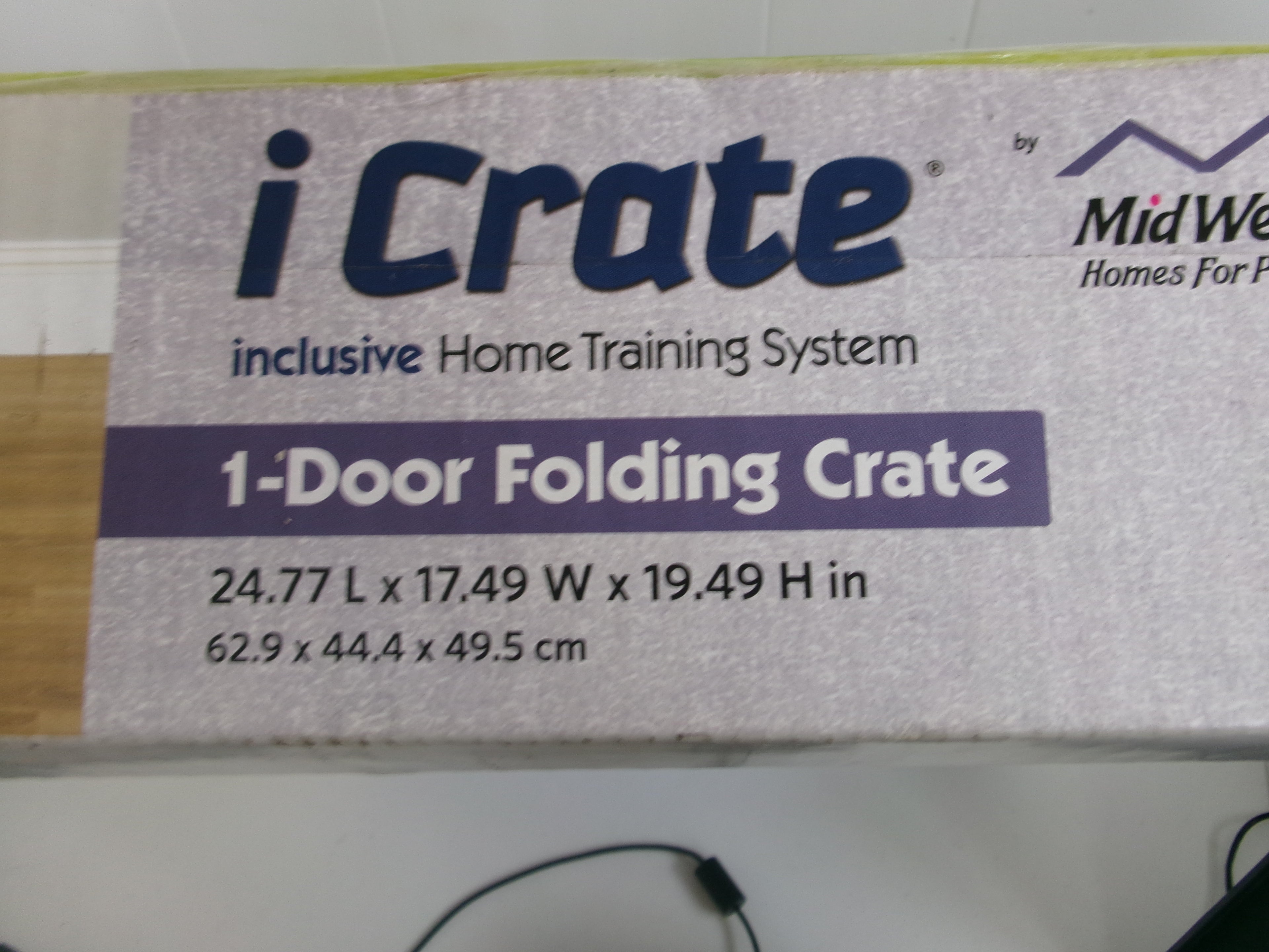 Crates & Kennels MidWest iCrate Single Door Collapsible Wire Dog Crate, Blue, Small