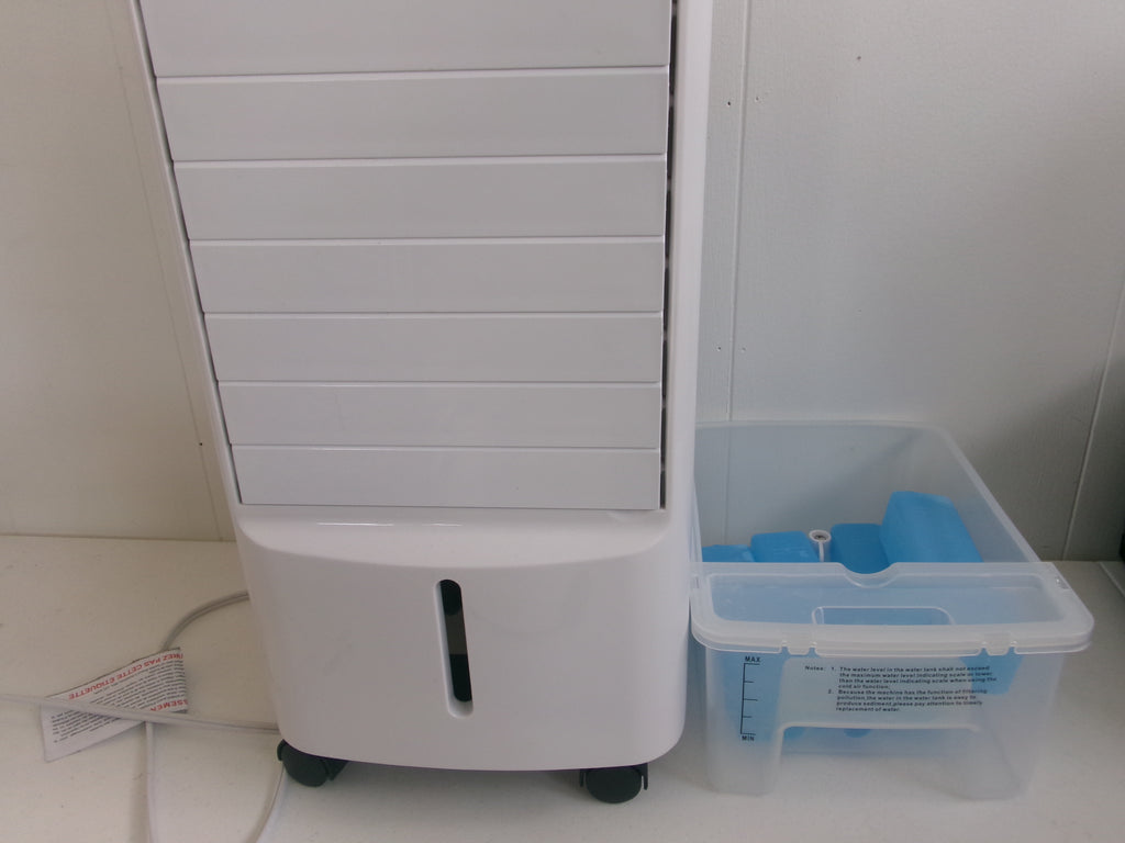 Portable Air Cooler Remote Control Oscillation Double Water Tank 3-Speed Low Noise AC