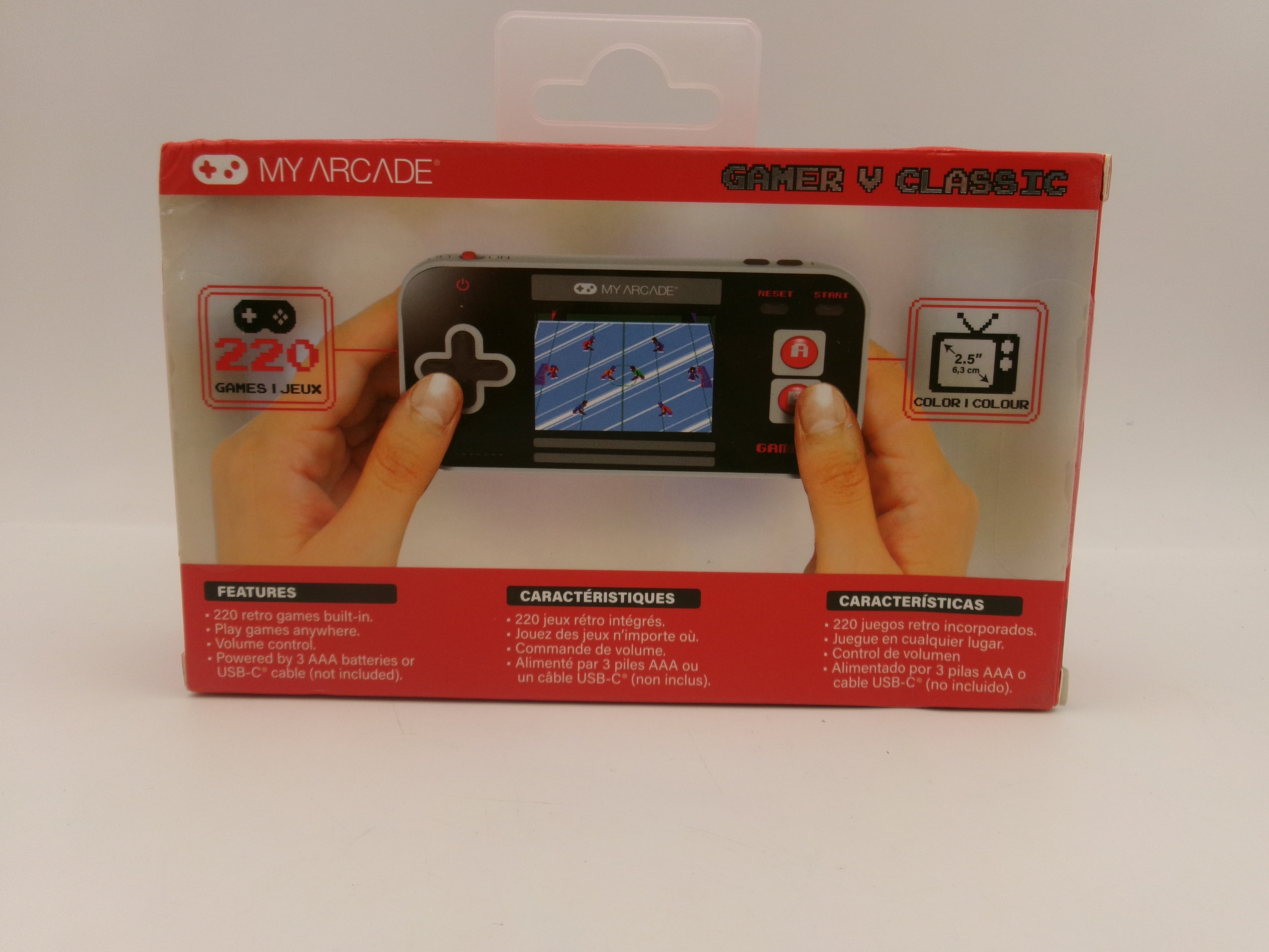 Gamer V Classic Portable Gaming Console Handheld Electronic Game