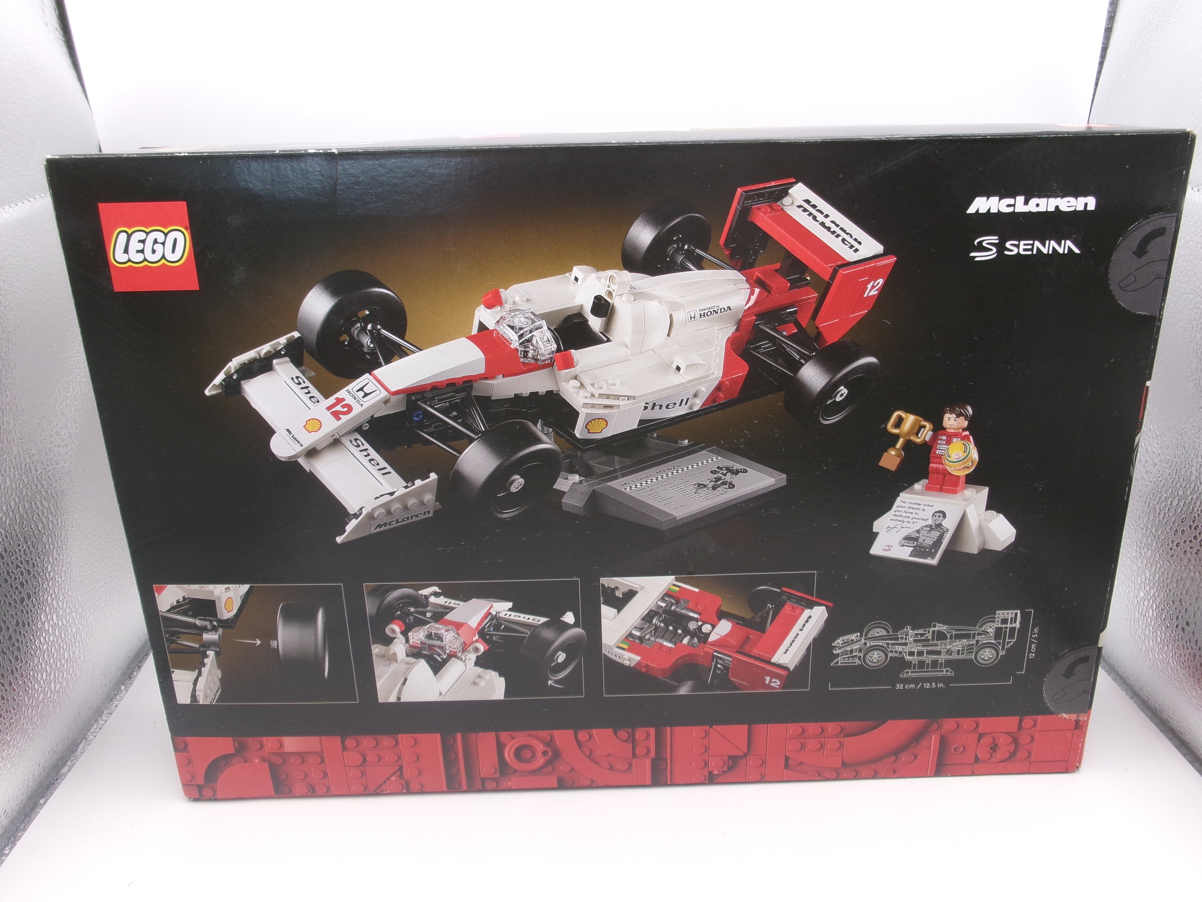 LEGO Icons McLaren MP4/4 Ayrton Senna Formula Car F1 Set 10330 693pcs