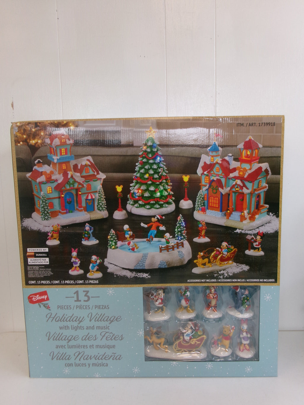 Disney Holiday Village - With Lights & Music - 13 Pieces Set