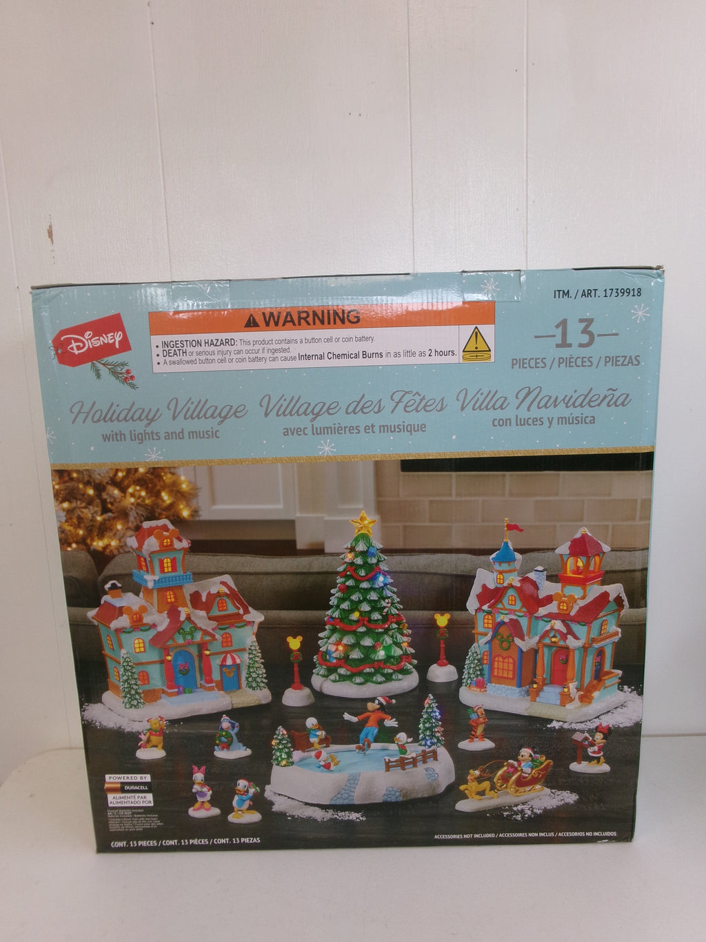 Disney Holiday Village - With Lights & Music - 13 Pieces Set