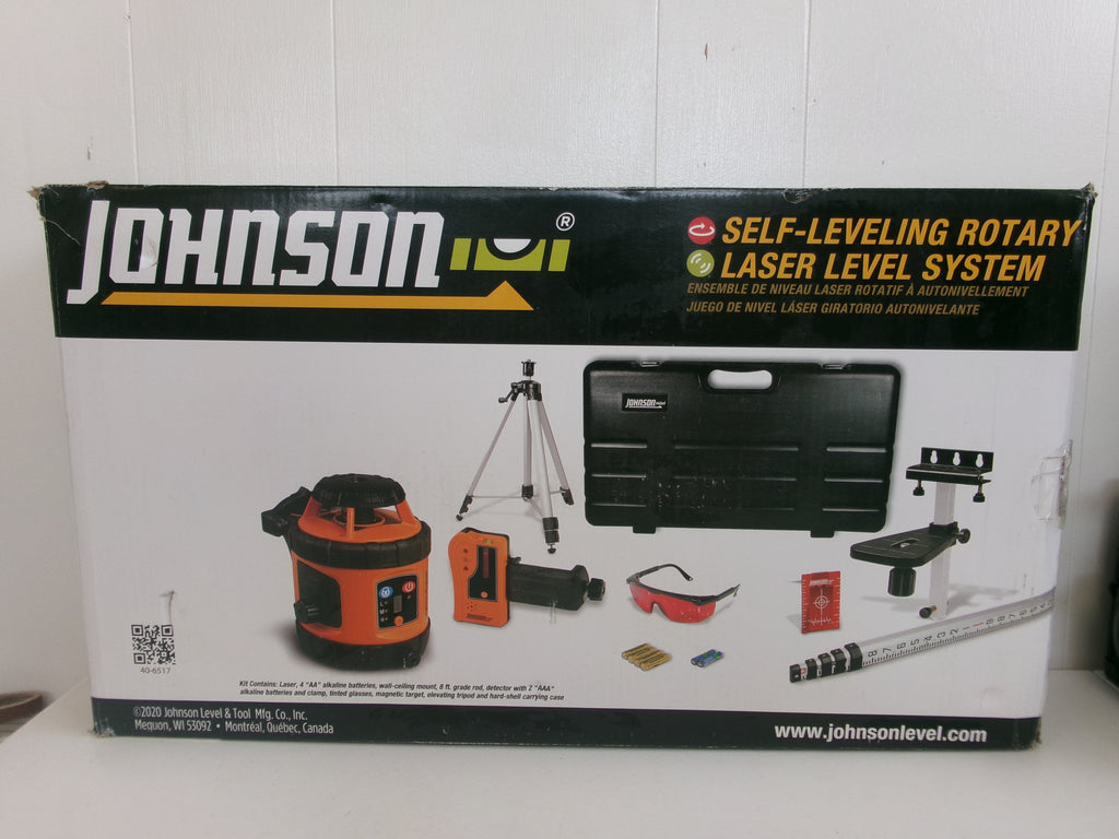 Johnson Level 40-6517 Rotary Laser Self Leveling Level Kit