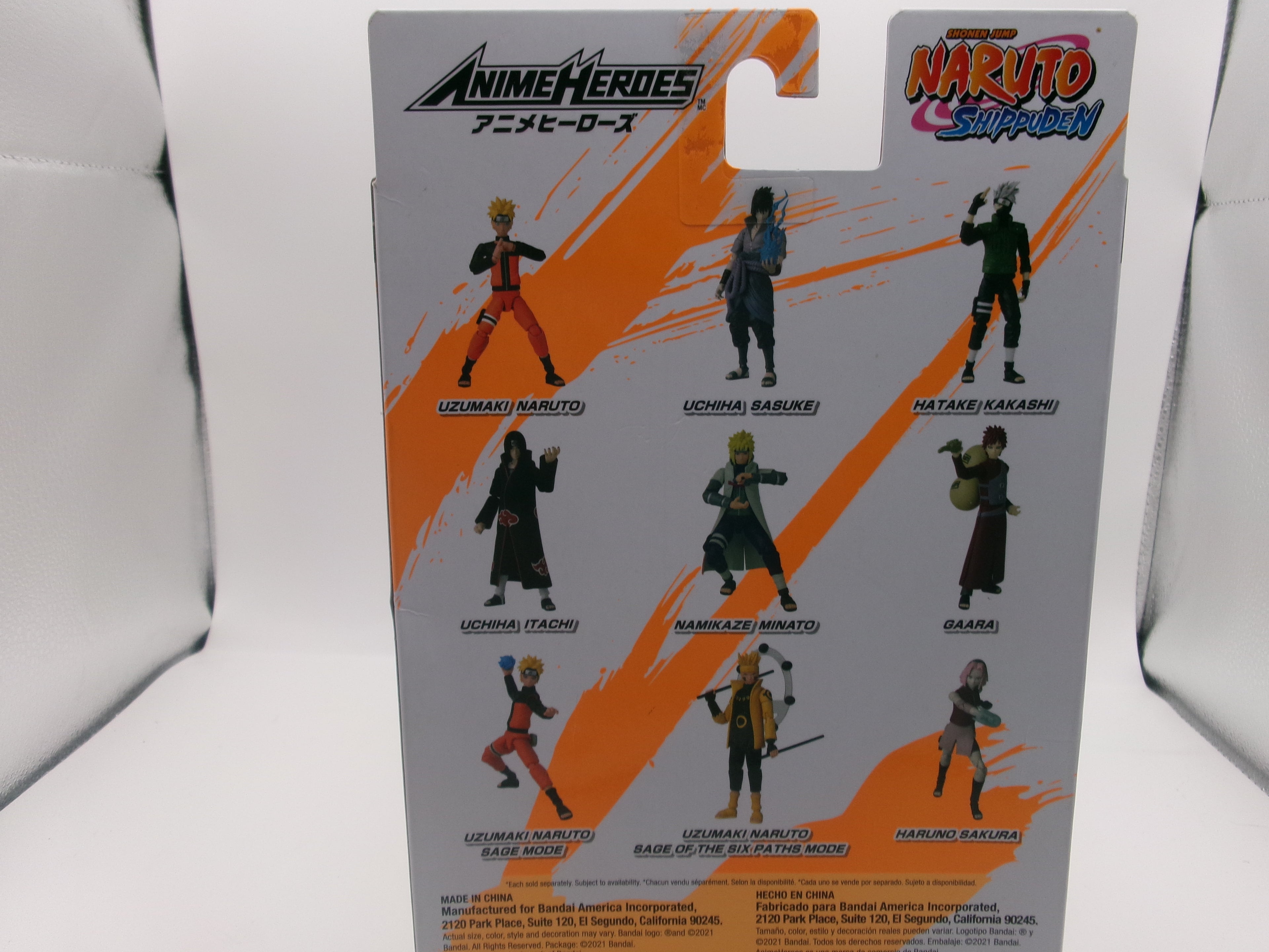 Bandai Anime Heroes Naruto Uzumaki Naruto Sage of Six Paths Mode Figure 36900