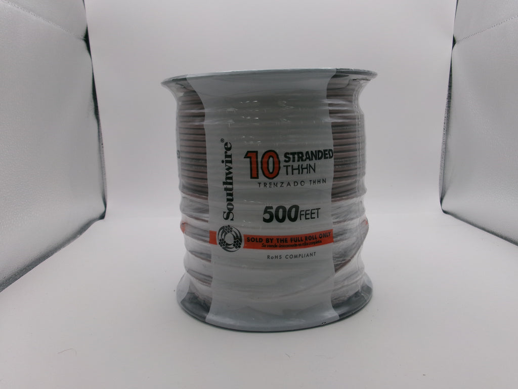 Southwire 22980757 500-ft 10-AWG Brown Stranded Copper Thhn Wire Roll