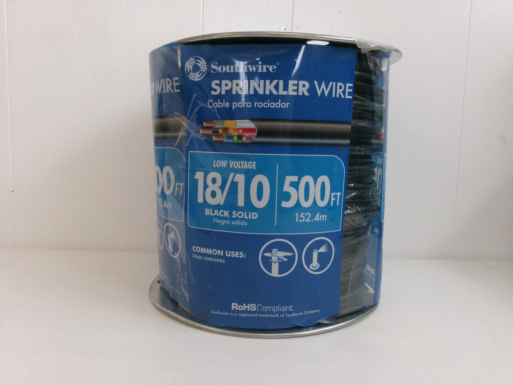 Southwire Approx 500 ft. 18/10 Black Solid Copper Sprinkler Wire