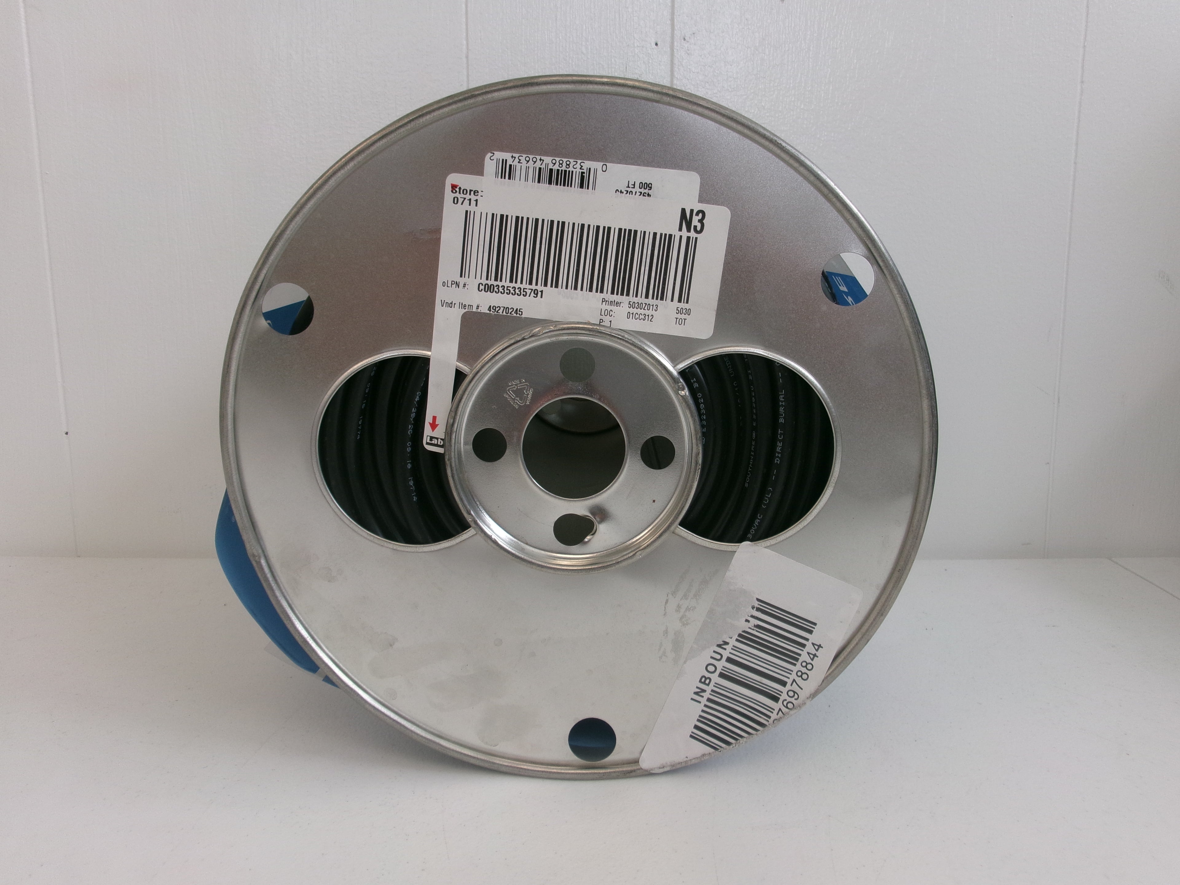 Southwire Approx 500 ft. 18/10 Black Solid Copper Sprinkler Wire