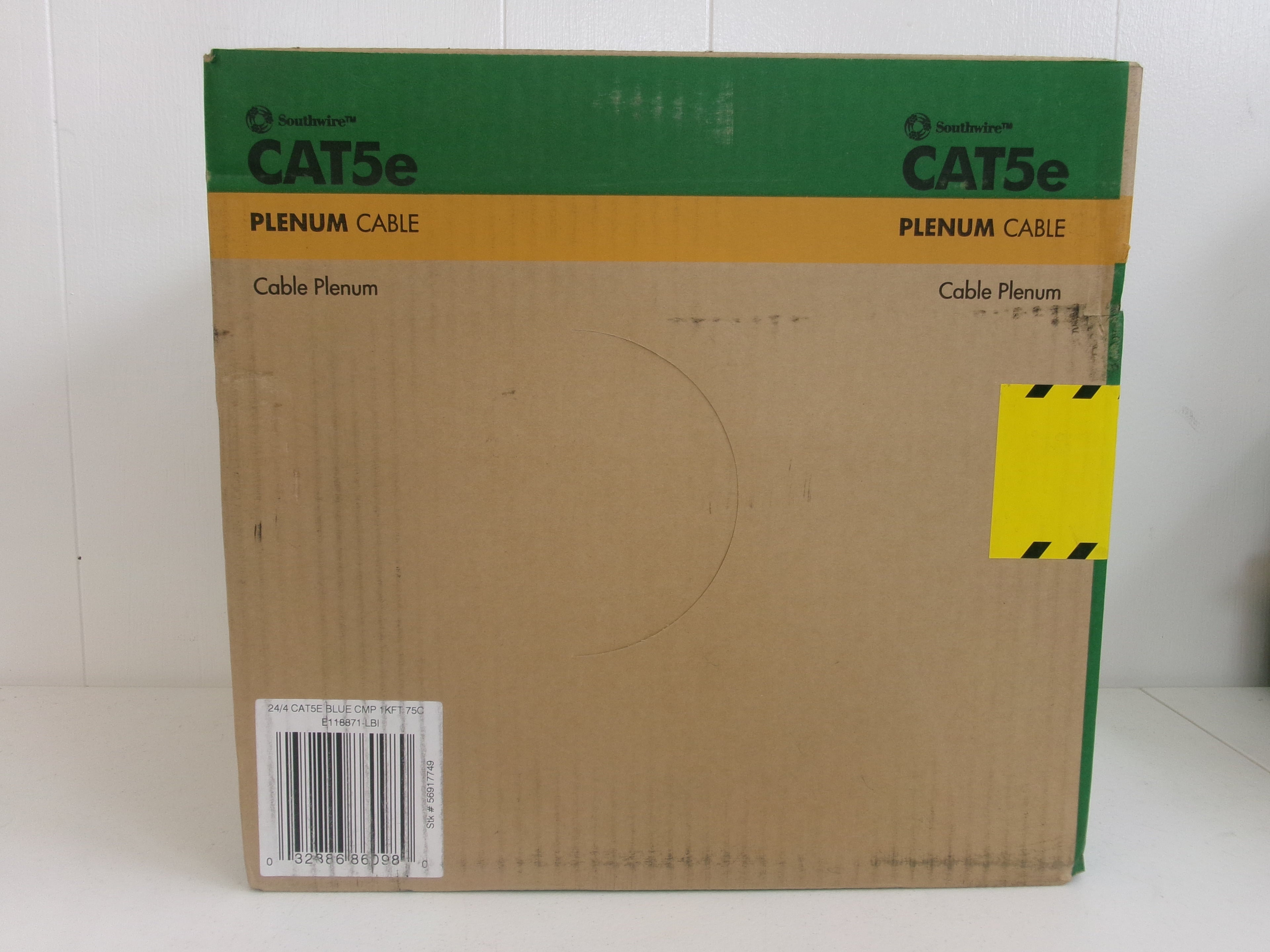 Southwire 500 ft. Tan 24/4 CAT5e CMR-CMX Indoor/Outdoor Data Cable