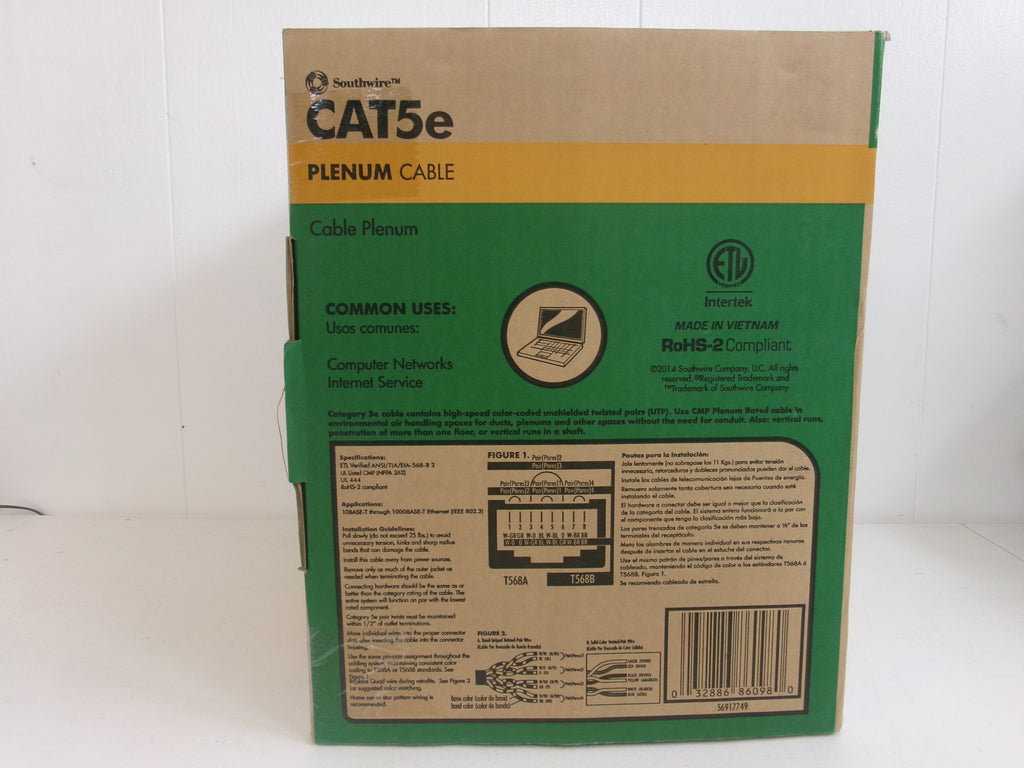 Southwire 500 ft. Tan 24/4 CAT5e CMR-CMX Indoor/Outdoor Data Cable