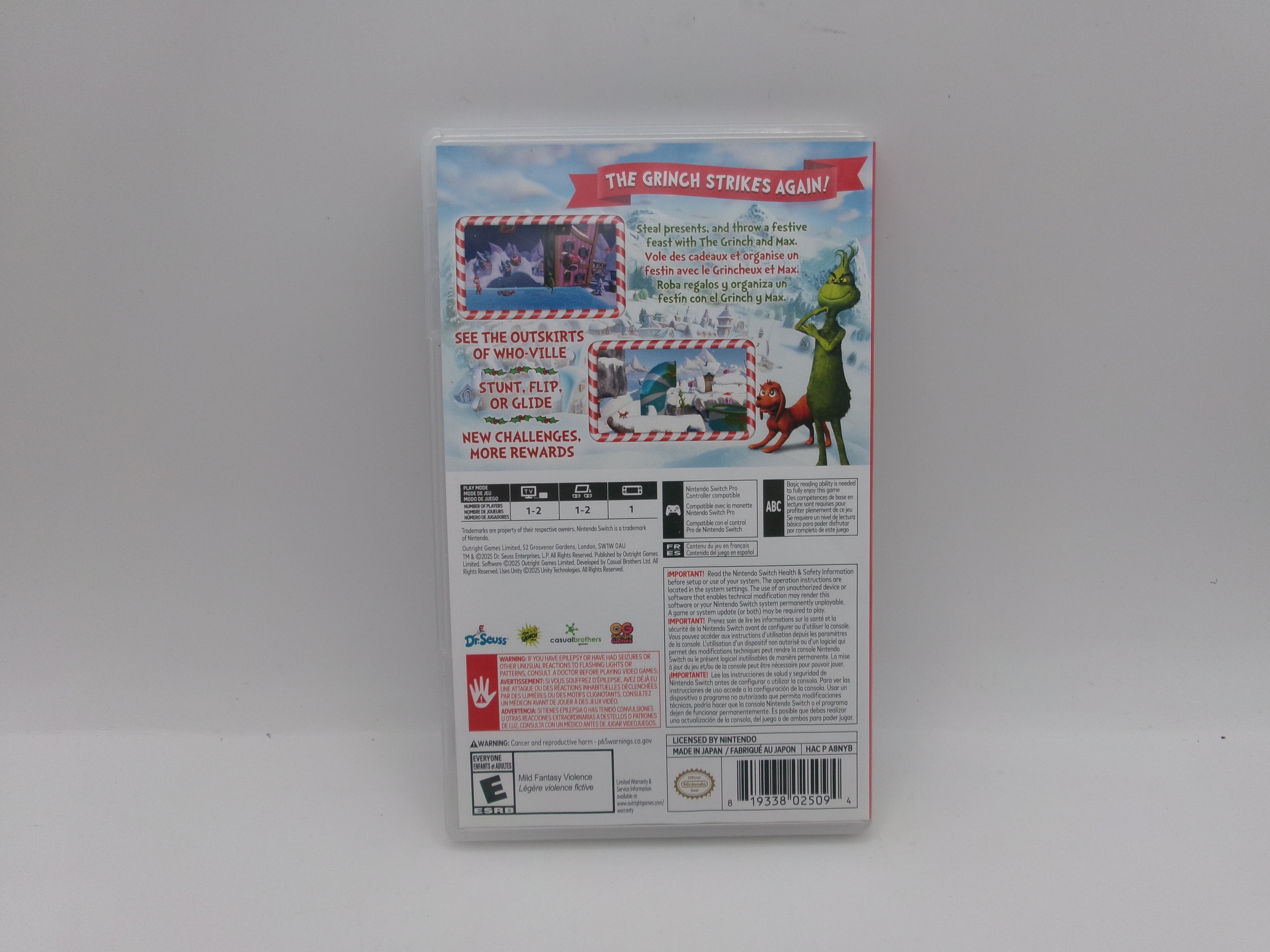 The Grinch Christmas Adventures Merry & Mischievous - Nintendo Switch